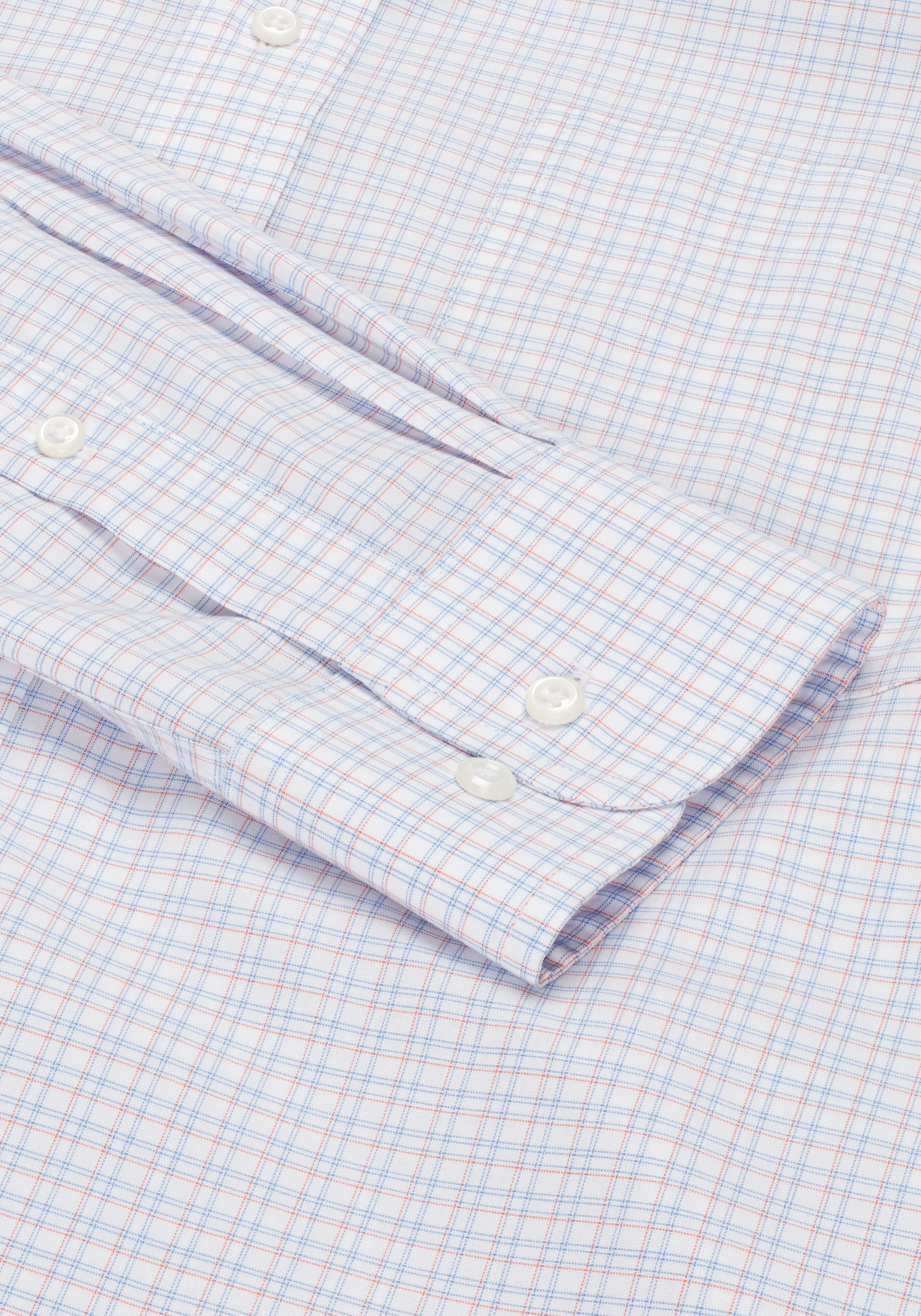 Traveler® Collection Slim Fit Button-Down Collar Plaid Dress Shirt