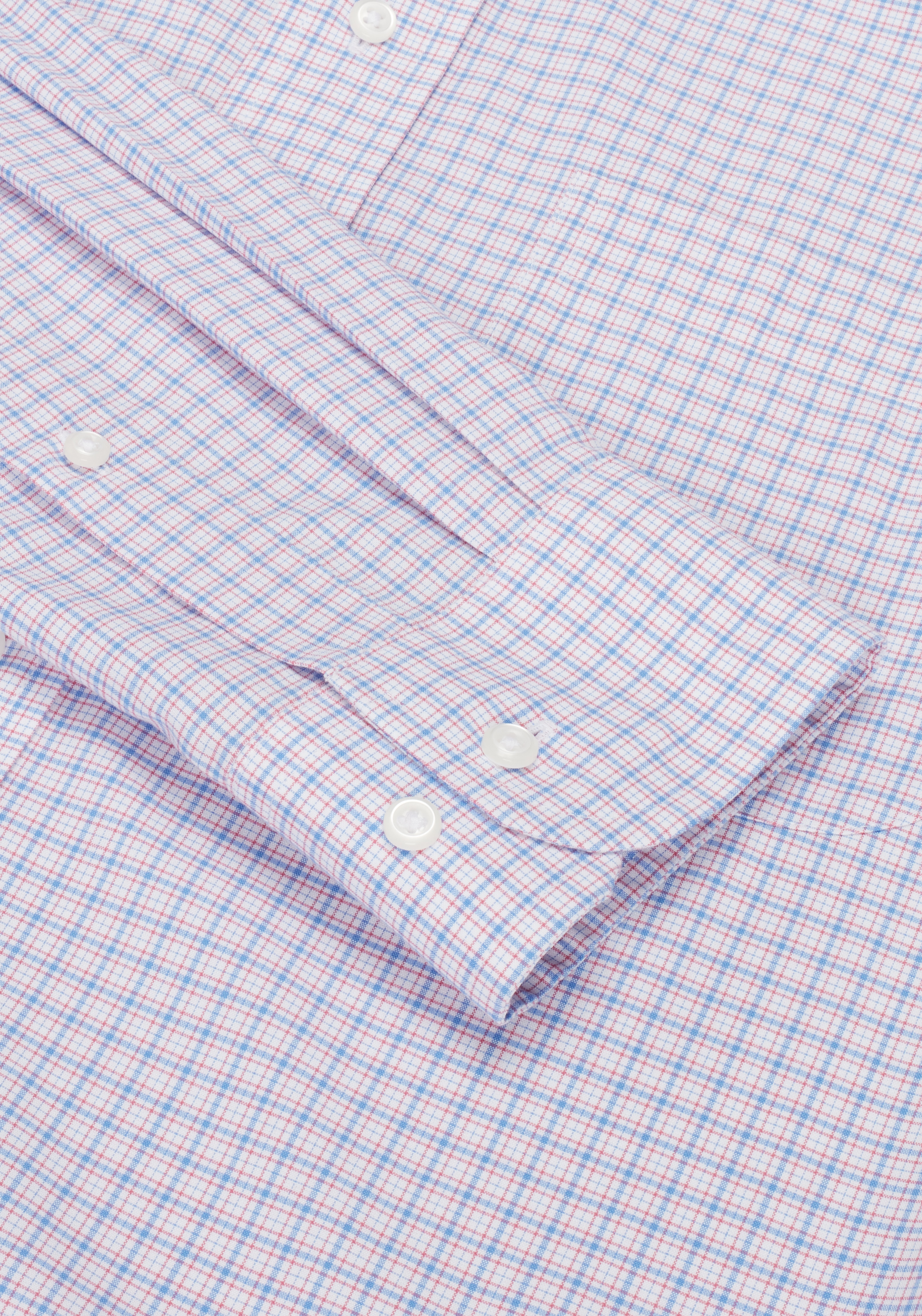 Traveler® Collection Tailored Fit Button-Down Collar Plaid Dress Shirt