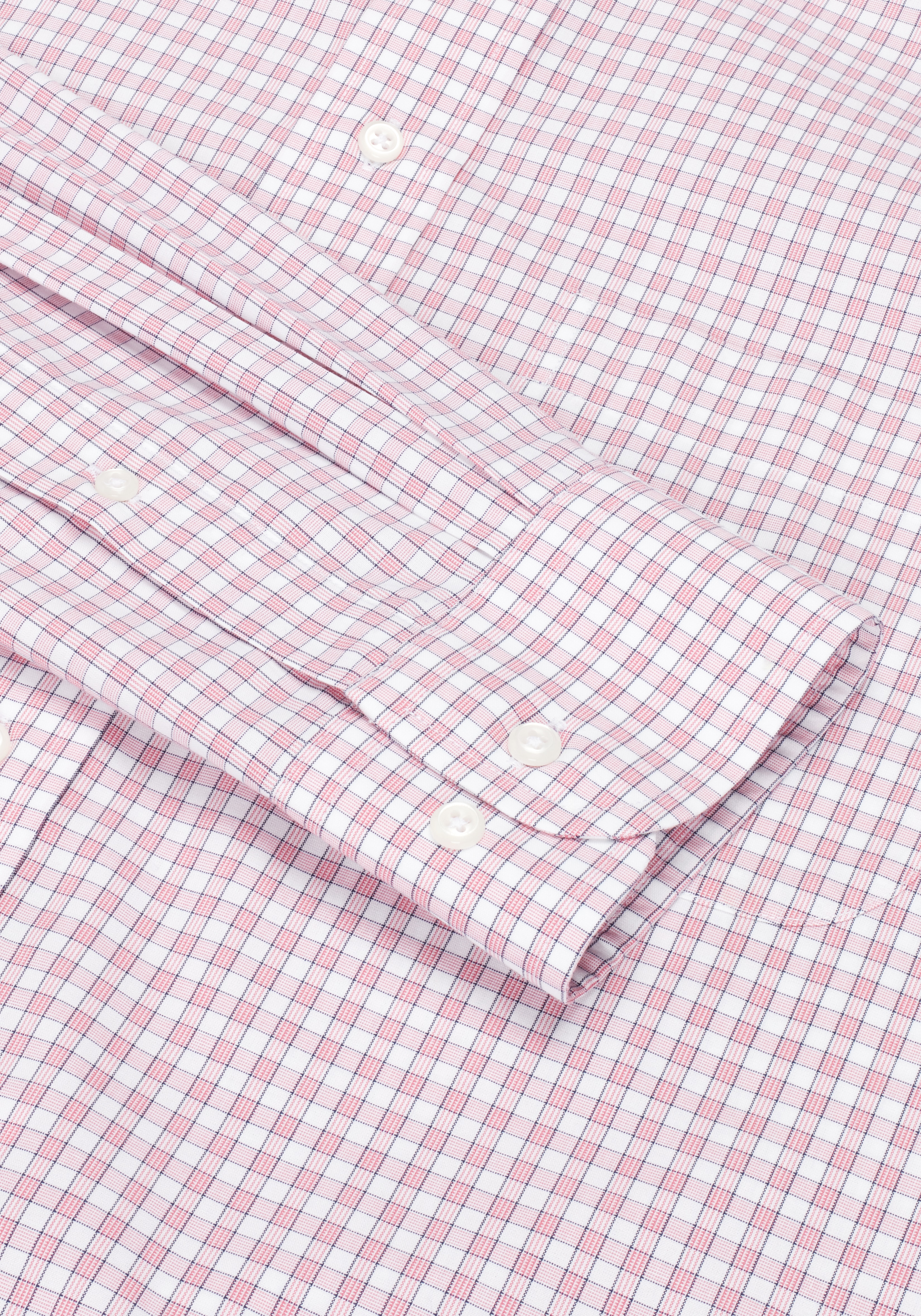Traveler® Collection Tailored Fit Mini Plaid Dress Shirt