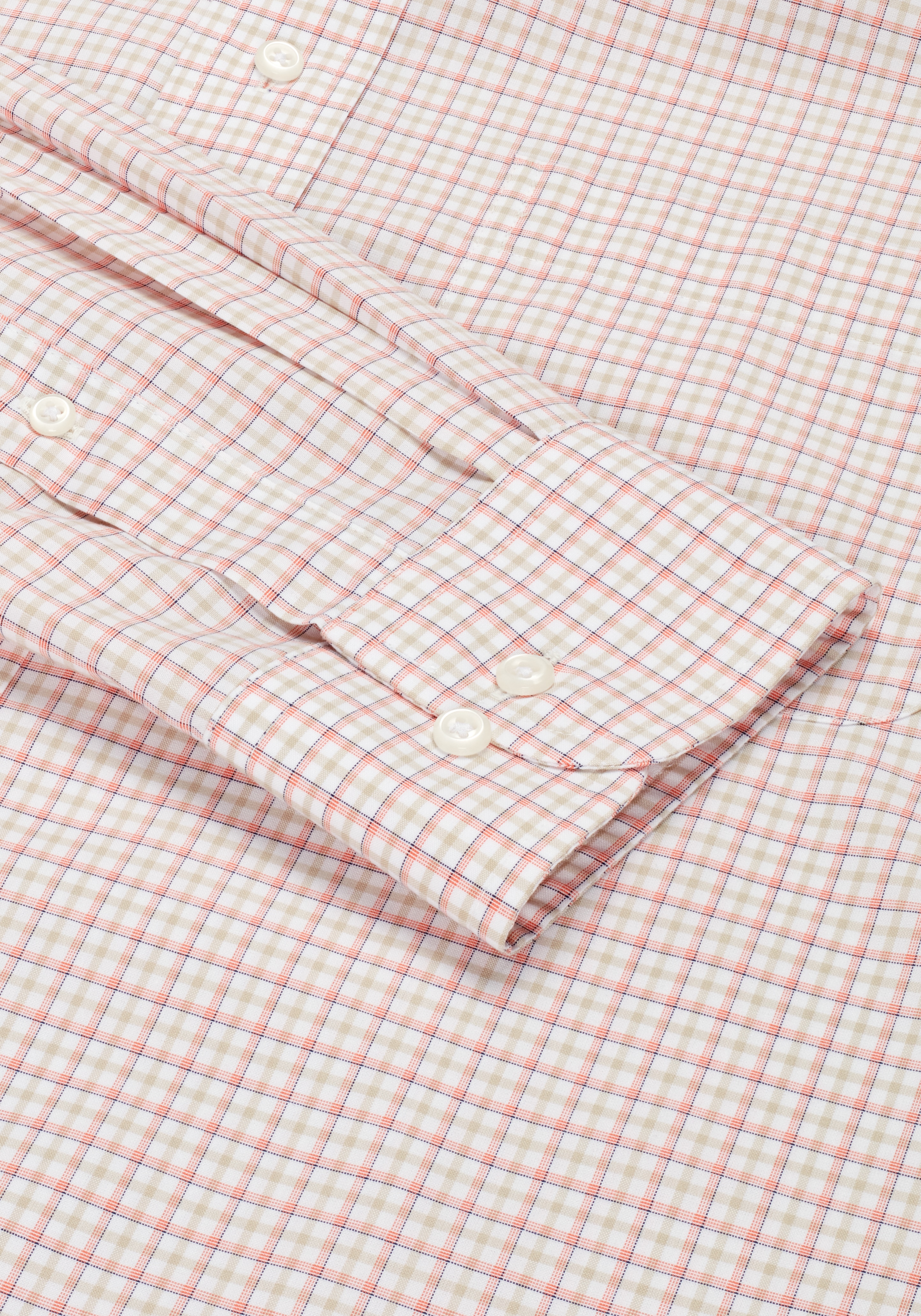 Traveler® Collection Tailored Fit Button-Down Collar Plaid Dress Shirt