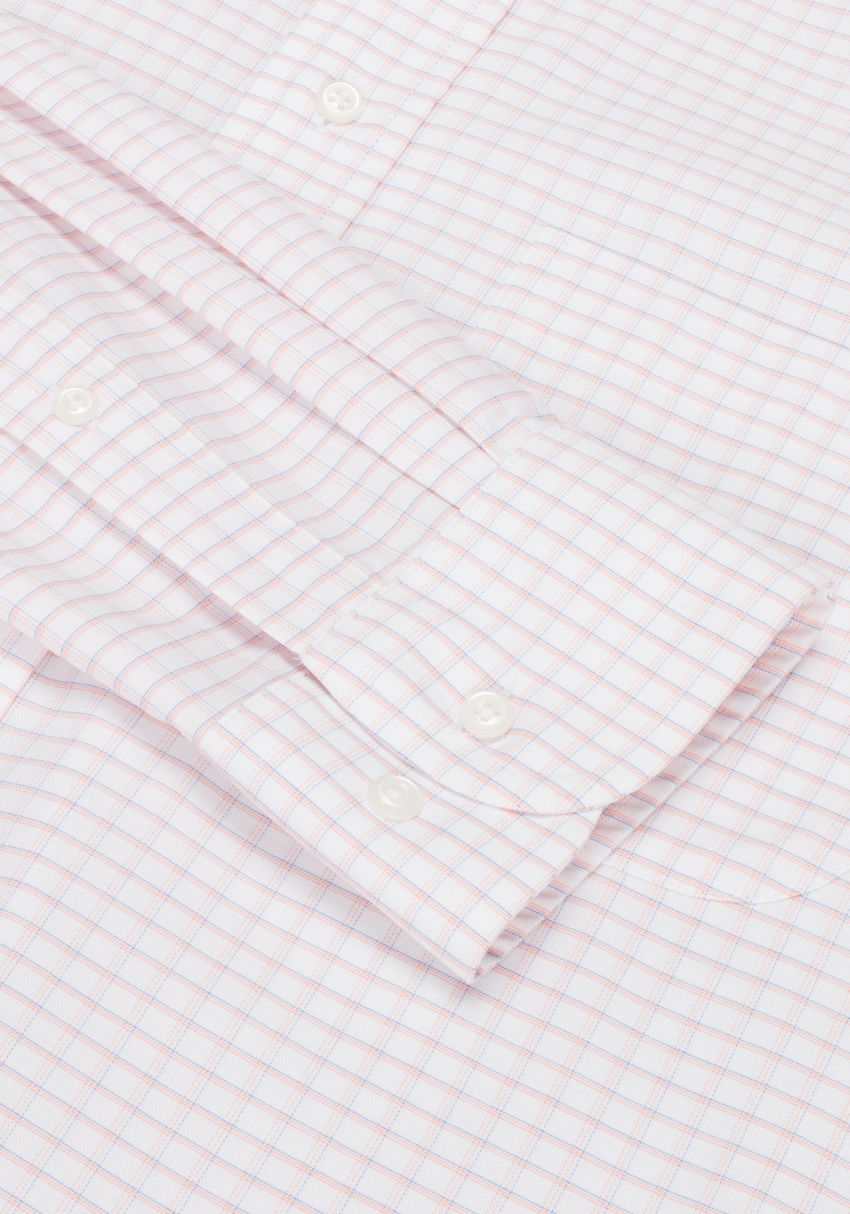 Traveler® Collection Traditional Fit Button-Down Collar Grid Dress Shirt