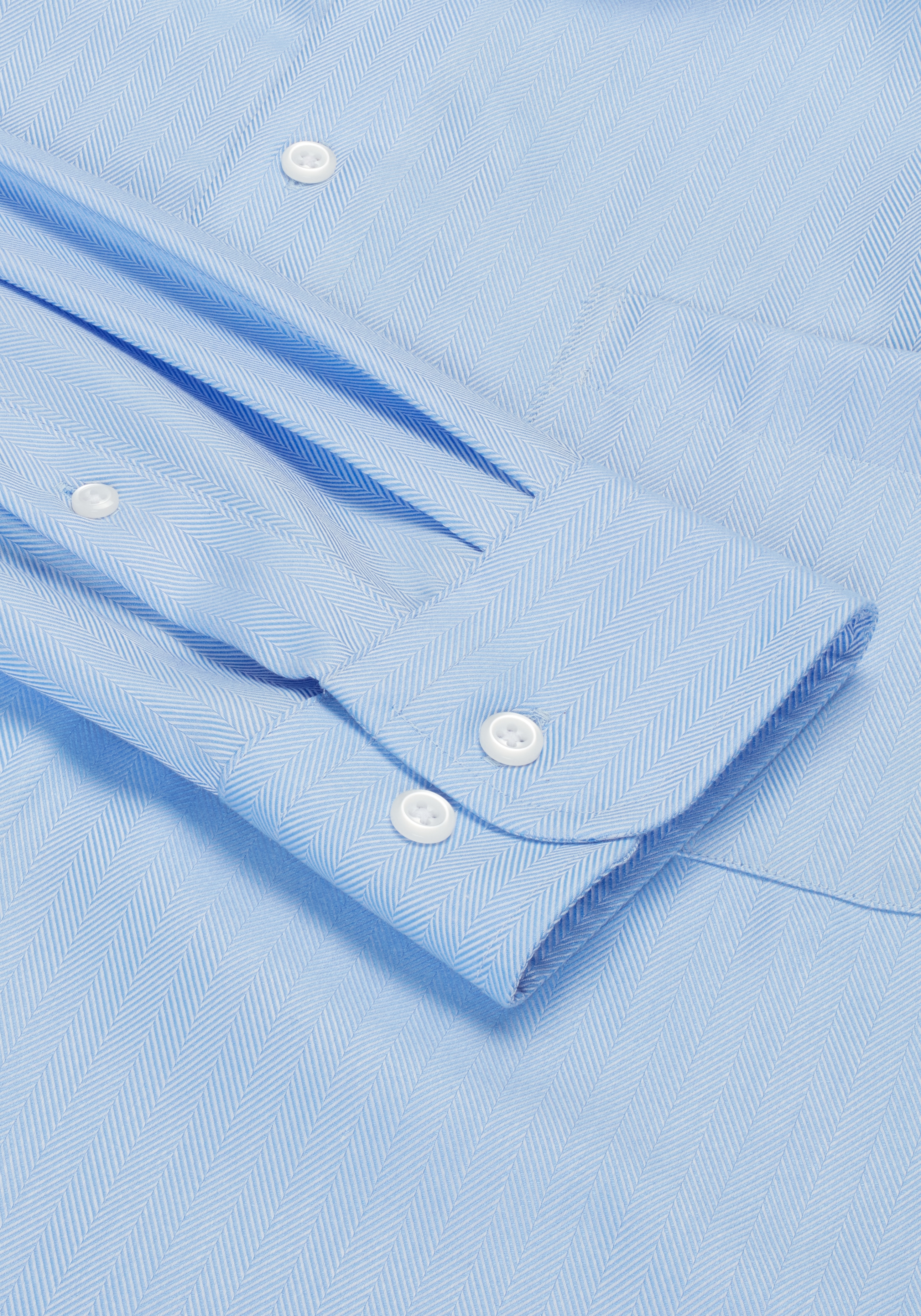 Reserve Collection Traditional Fit Spread Collar Herringbone Dress Shirt