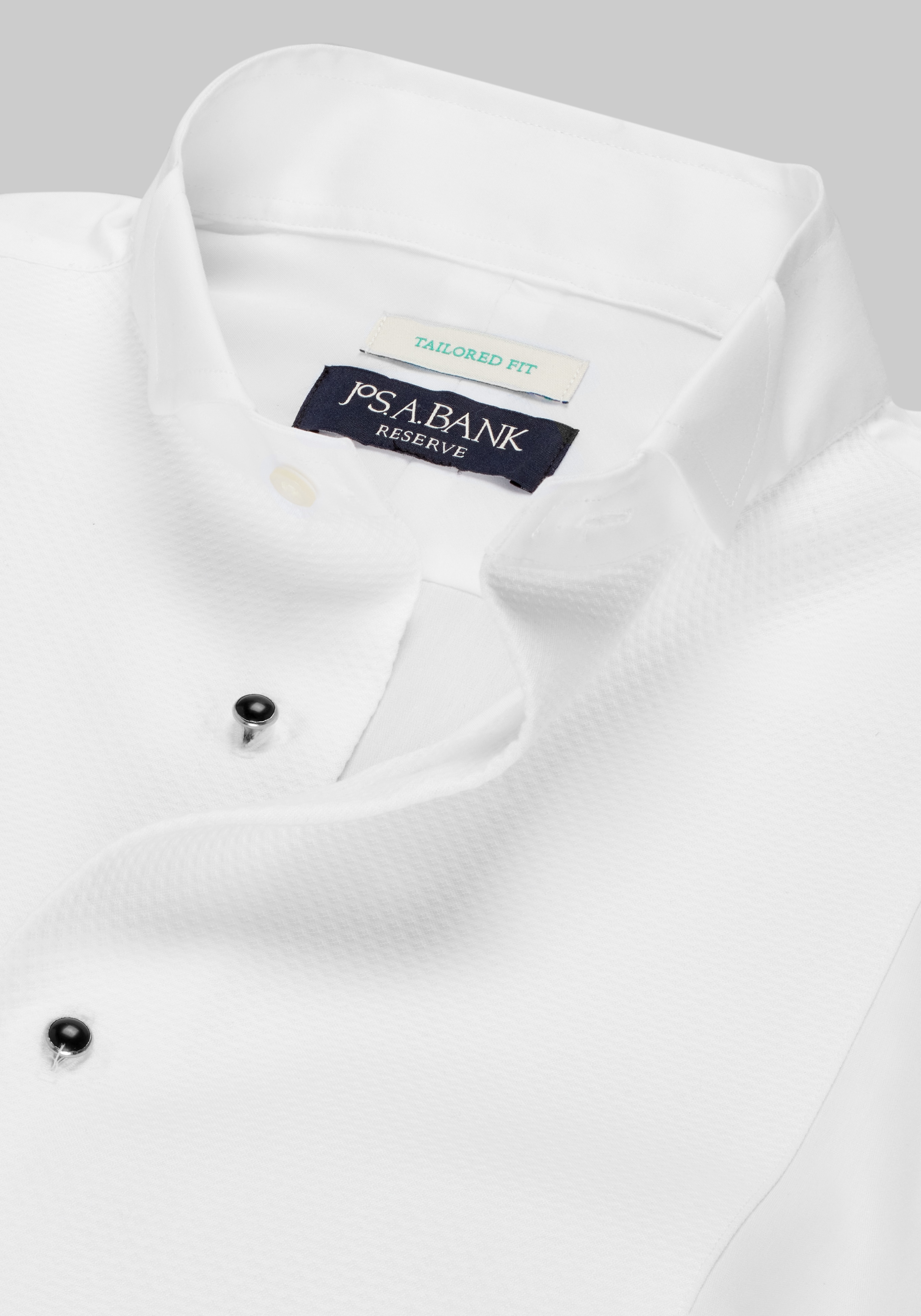 Reserve Collection Tailored Fit Wing Collar Bib Formal Dress Shirt