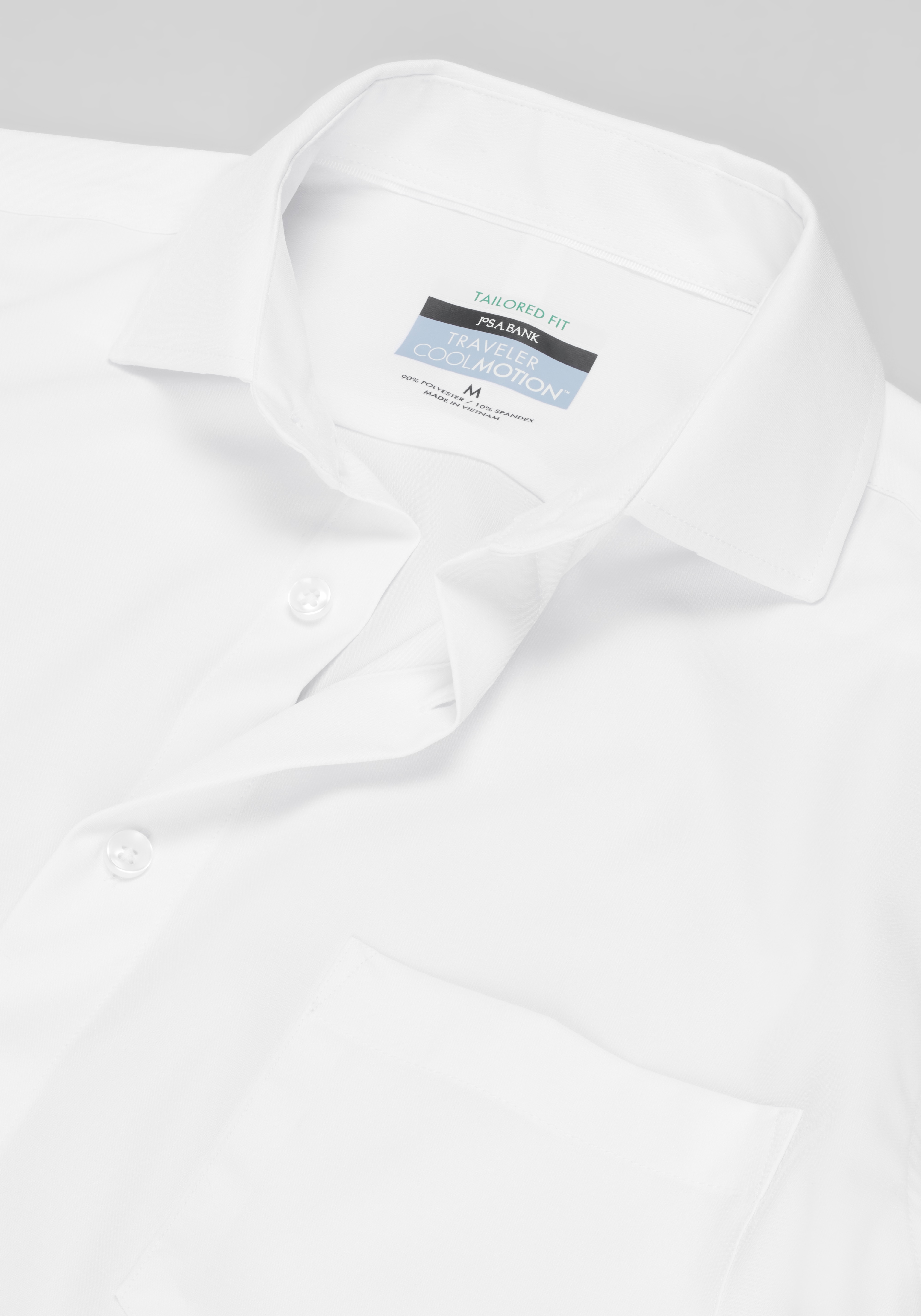 Traveler® COOLMOTION Tailored Fit 4-way Stretch Short Sleeve Dress Shirt