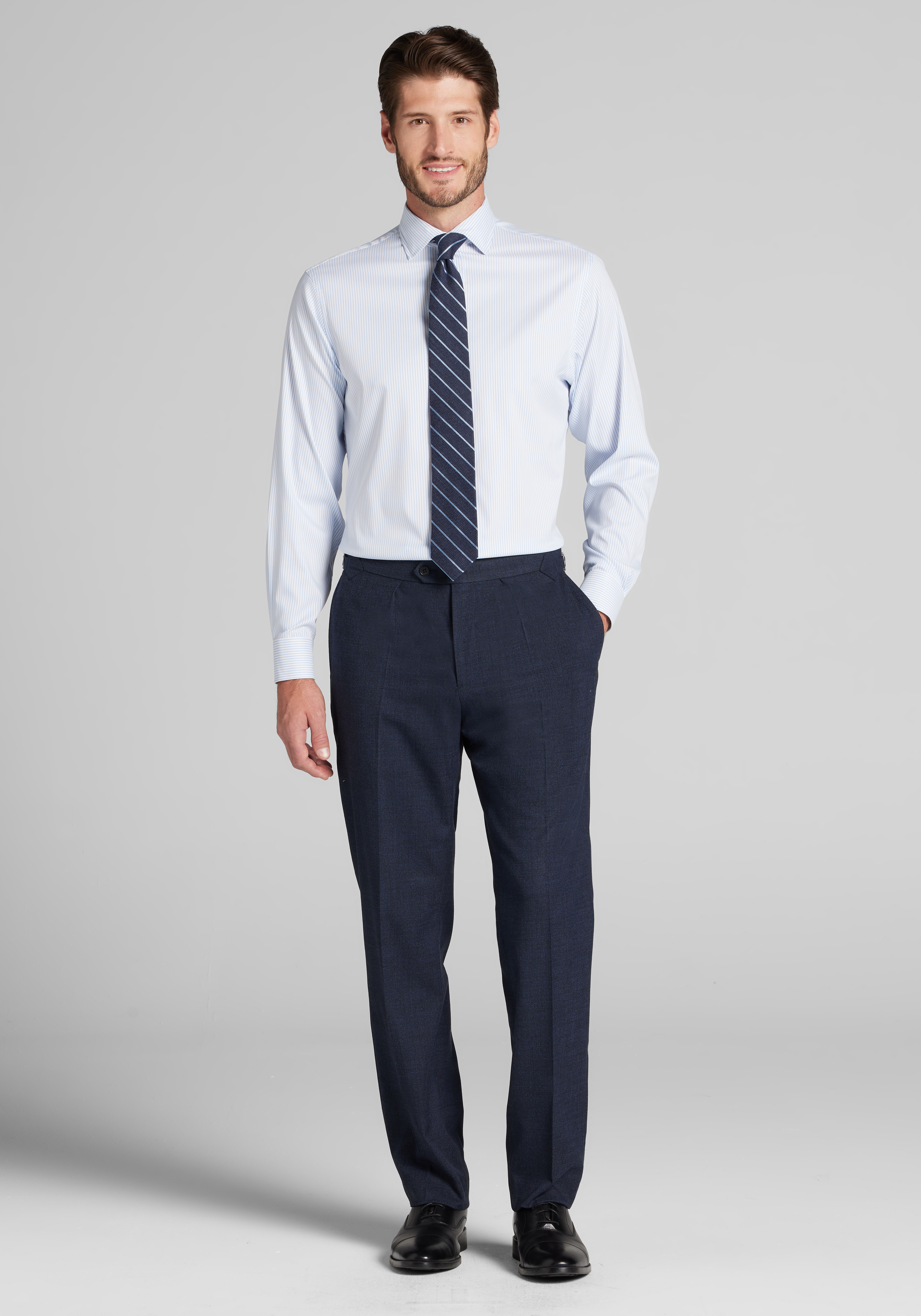 1905 Collection Tailored Fit Geo Dress Shirt