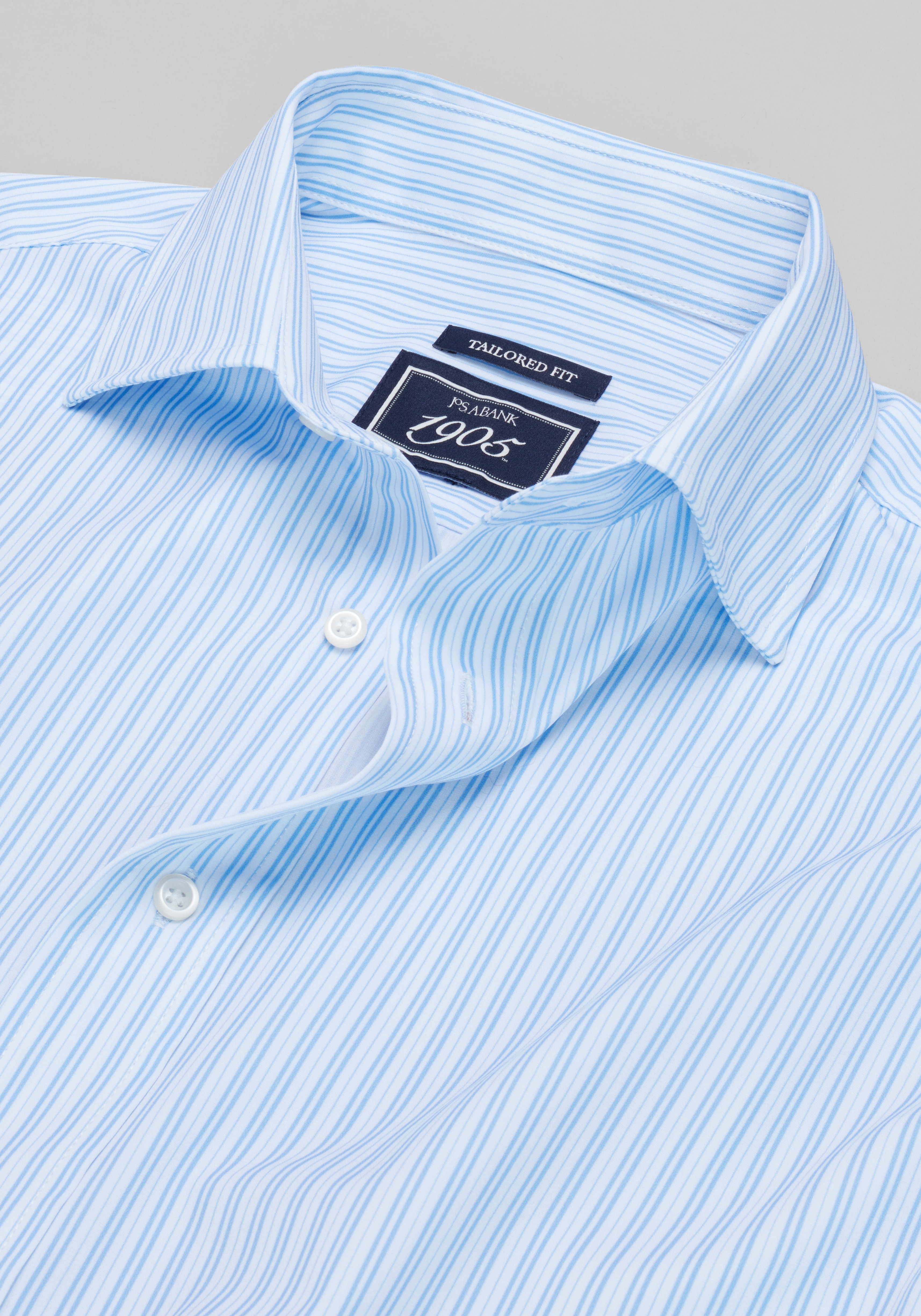 Men's New!, 1905 Collection Tailored Fit Stripe Dress Shirt - Jos A Bank