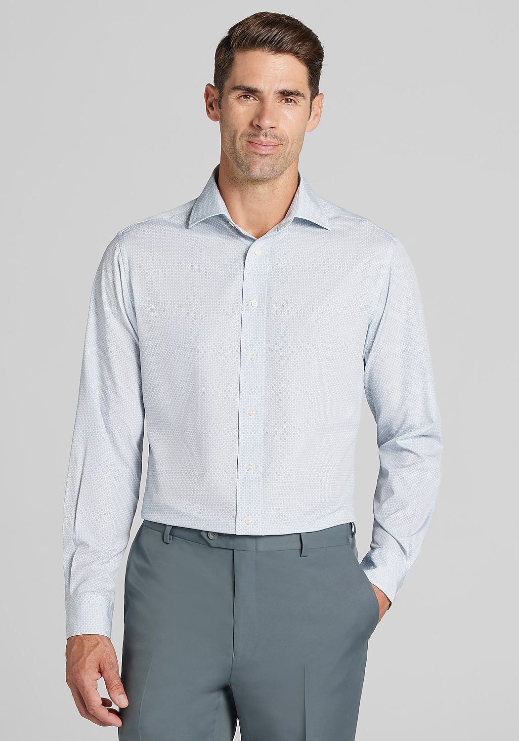 1905 Collection Tailored Fit Geo Dress Shirt
