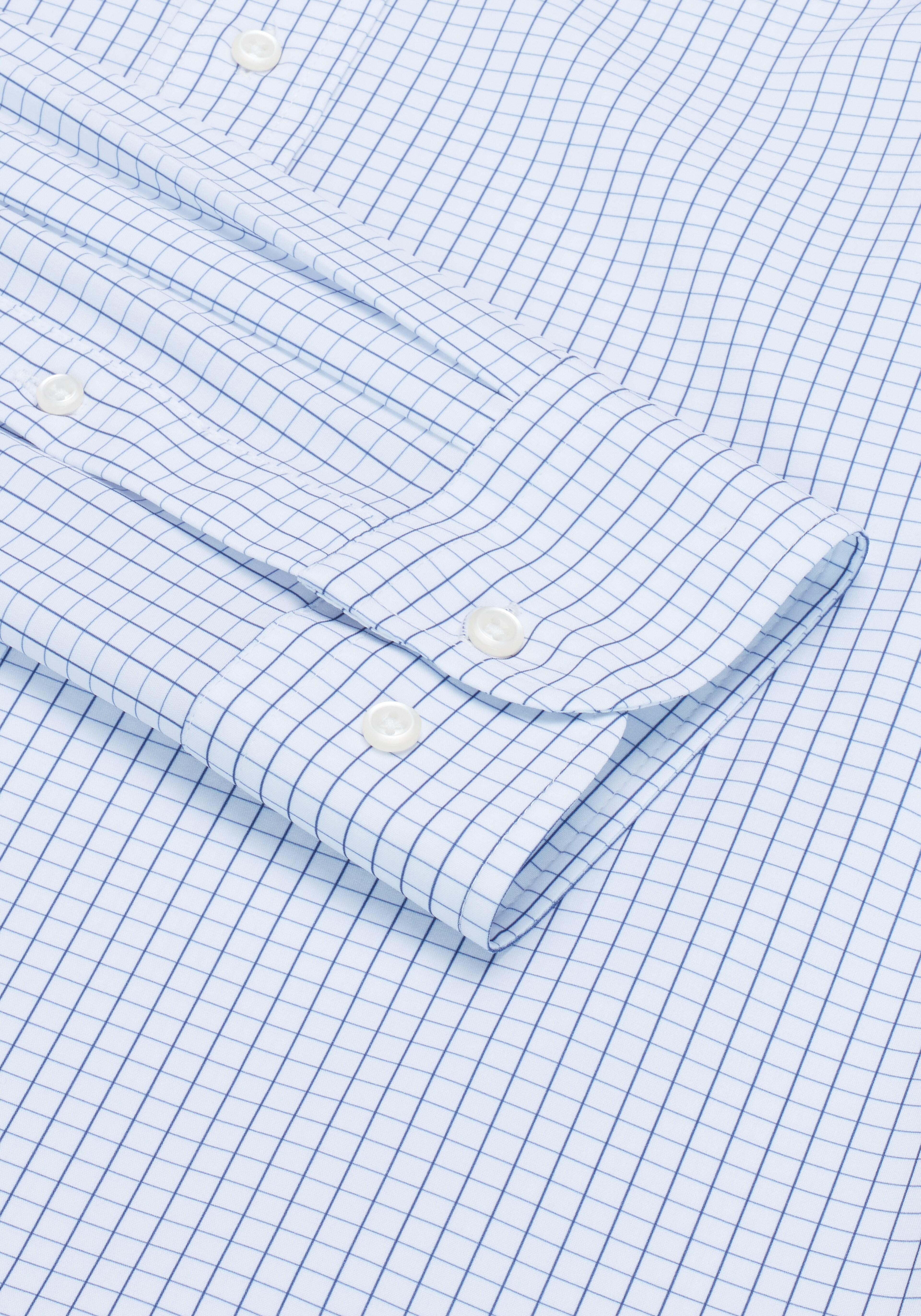 1905 Collection Tailored Fit Grid Dress Shirt
