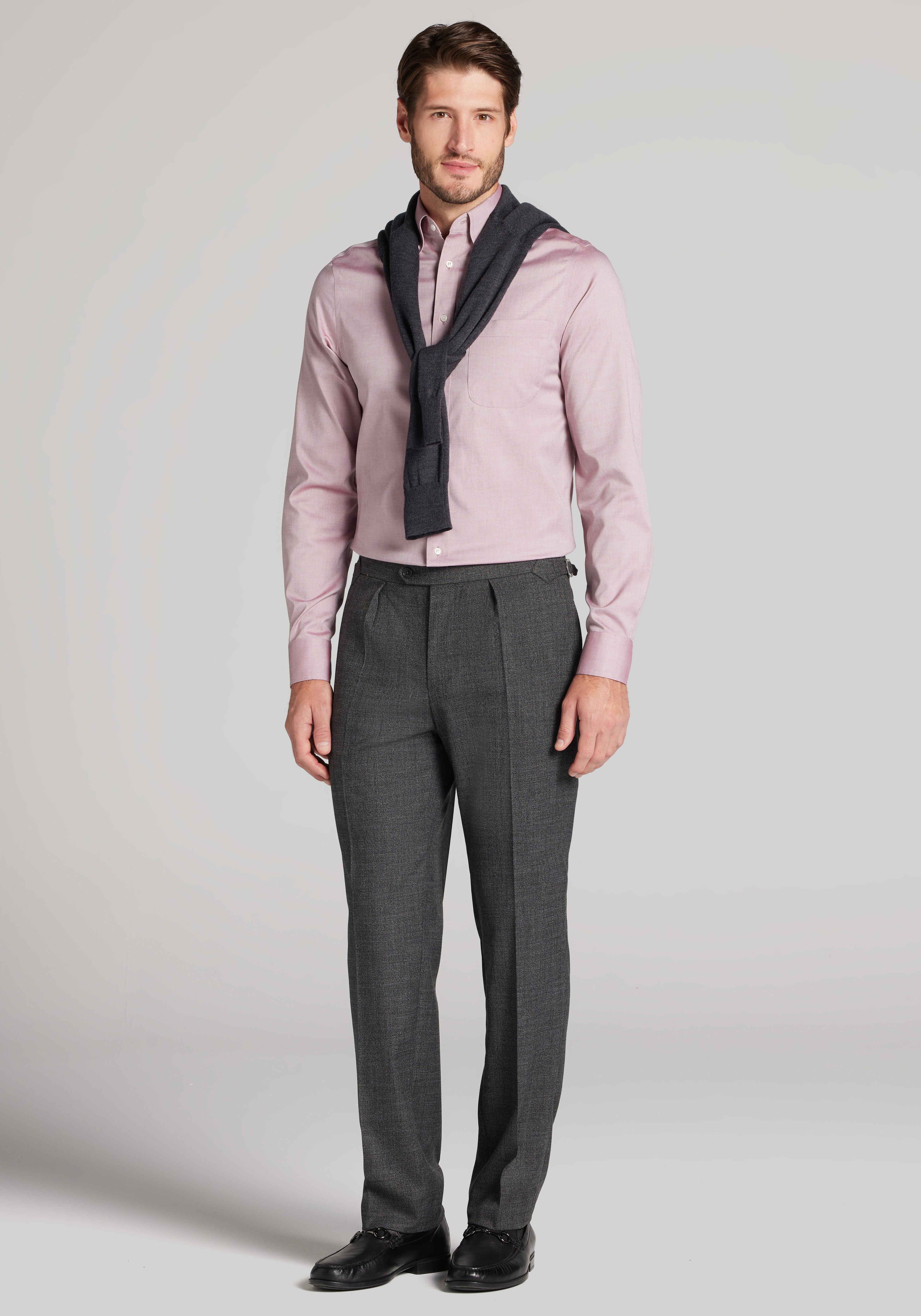 Traveler® Collection Slim Fit Button-Down Collar Solid Dress Shirt