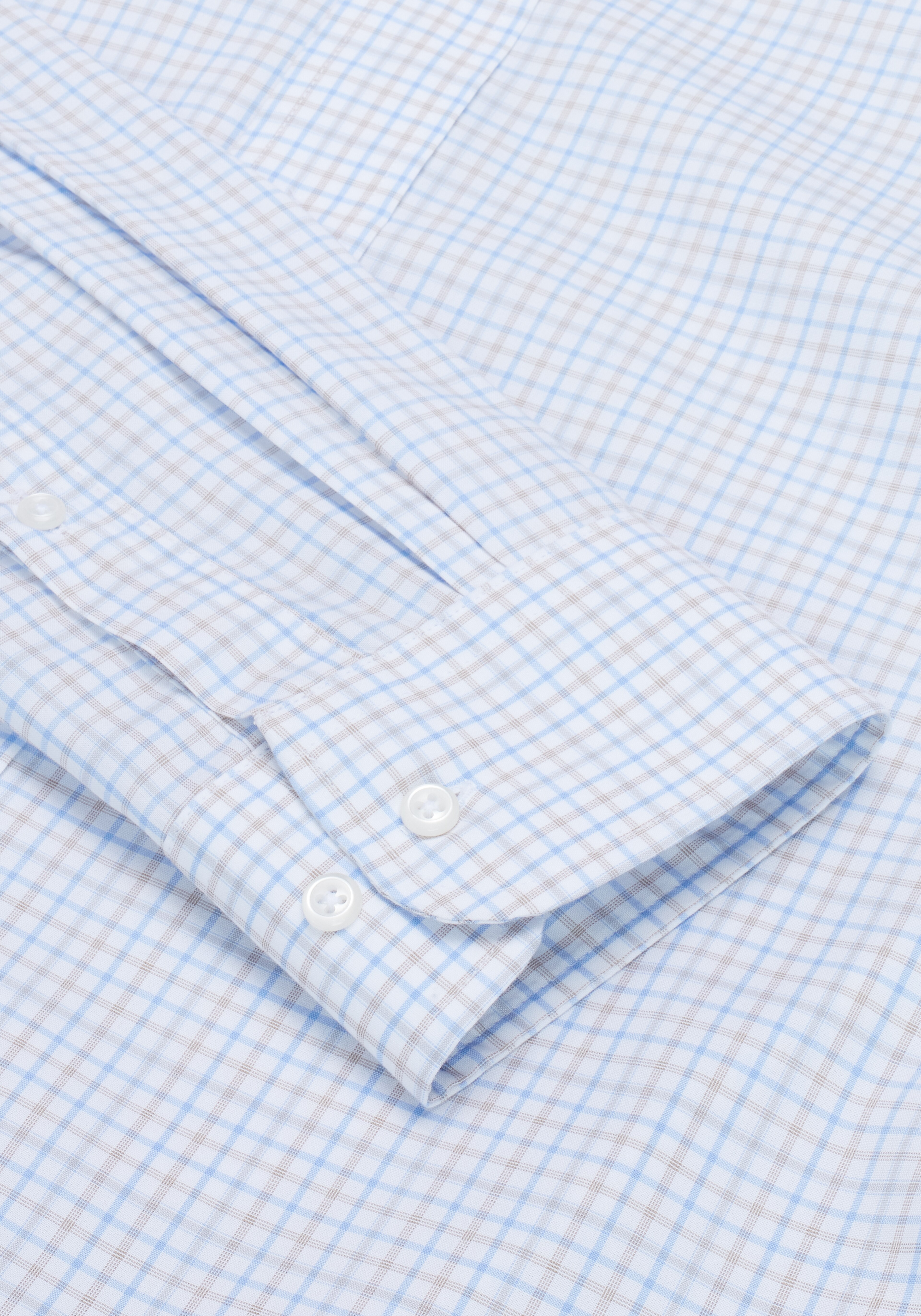 Traveler® Collection Tailored Fit Mini Grid Dress Shirt