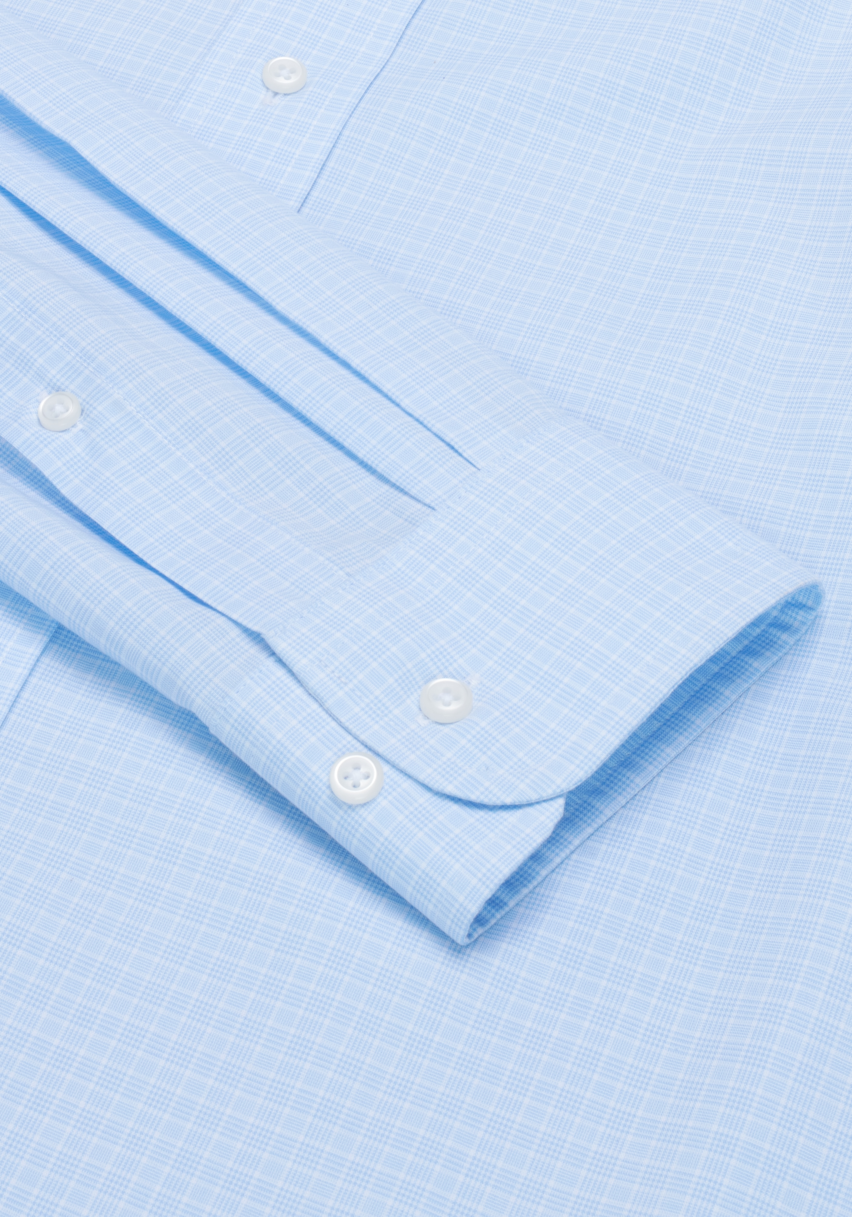 Traveler® Collection Tradtional Fit Spread Collar Glen Plaid Dress Shirt