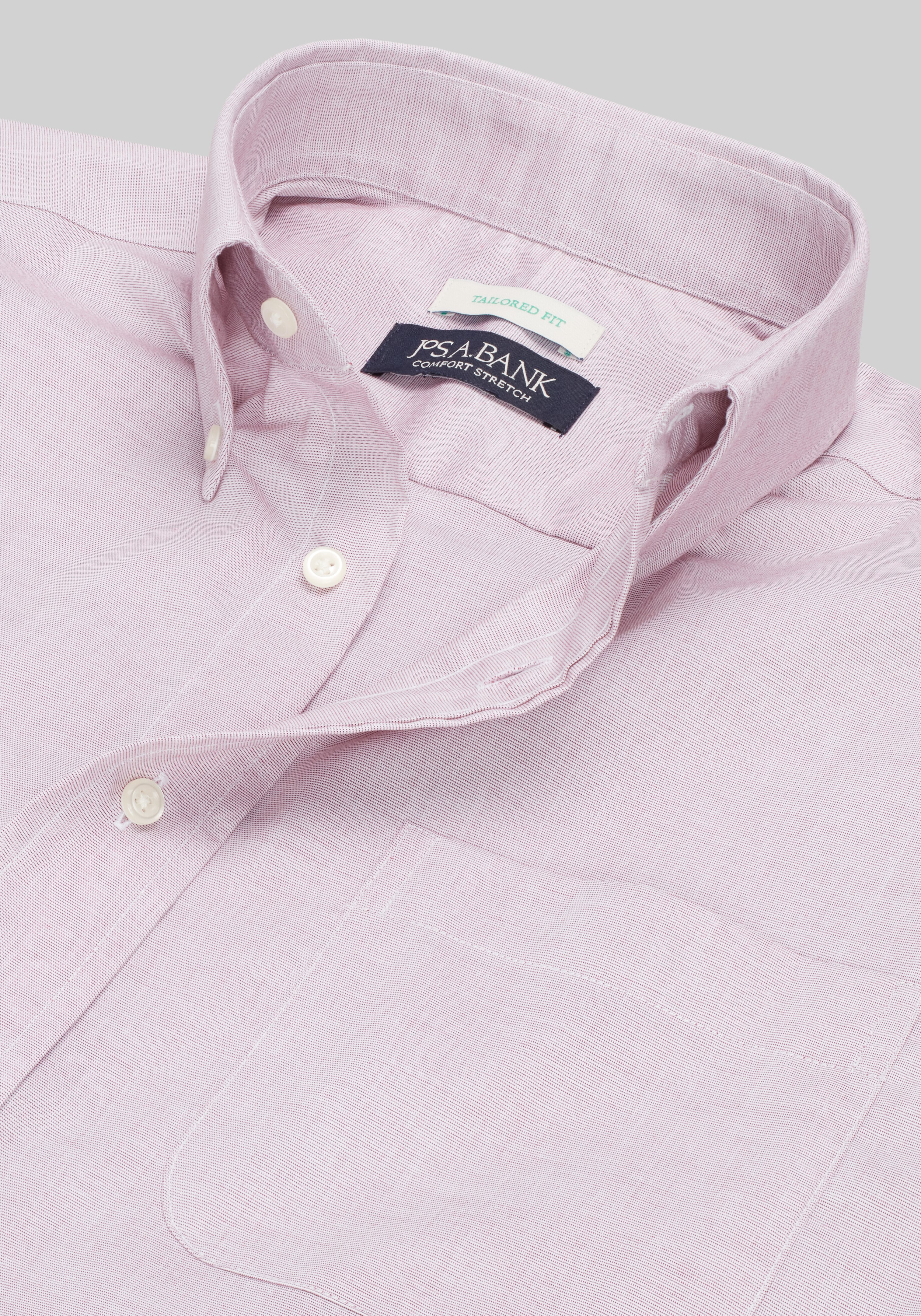 Jos. A. Bank Tailored Fit Solid Dress Shirt