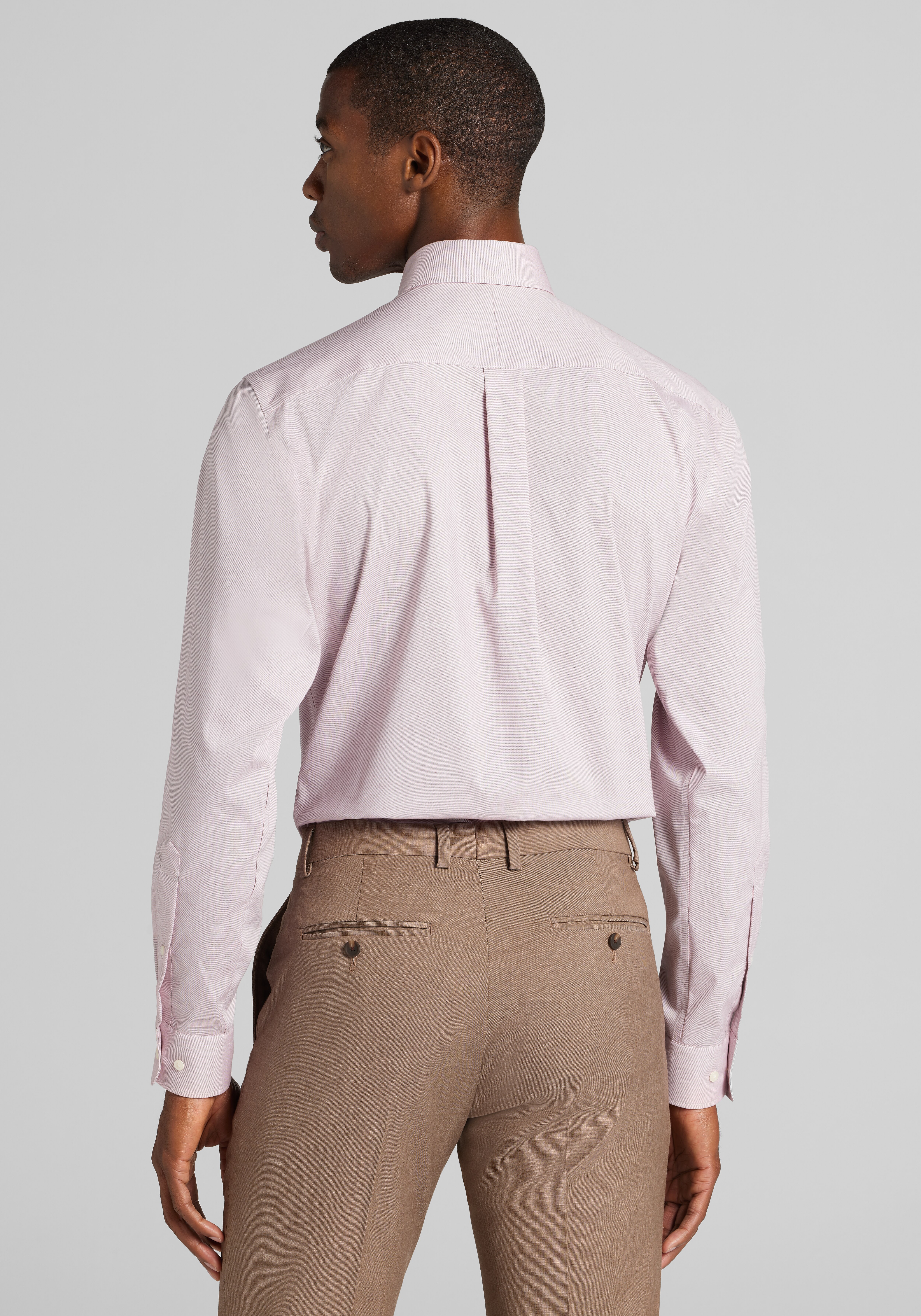 Jos. A. Bank Tailored Fit Solid Dress Shirt