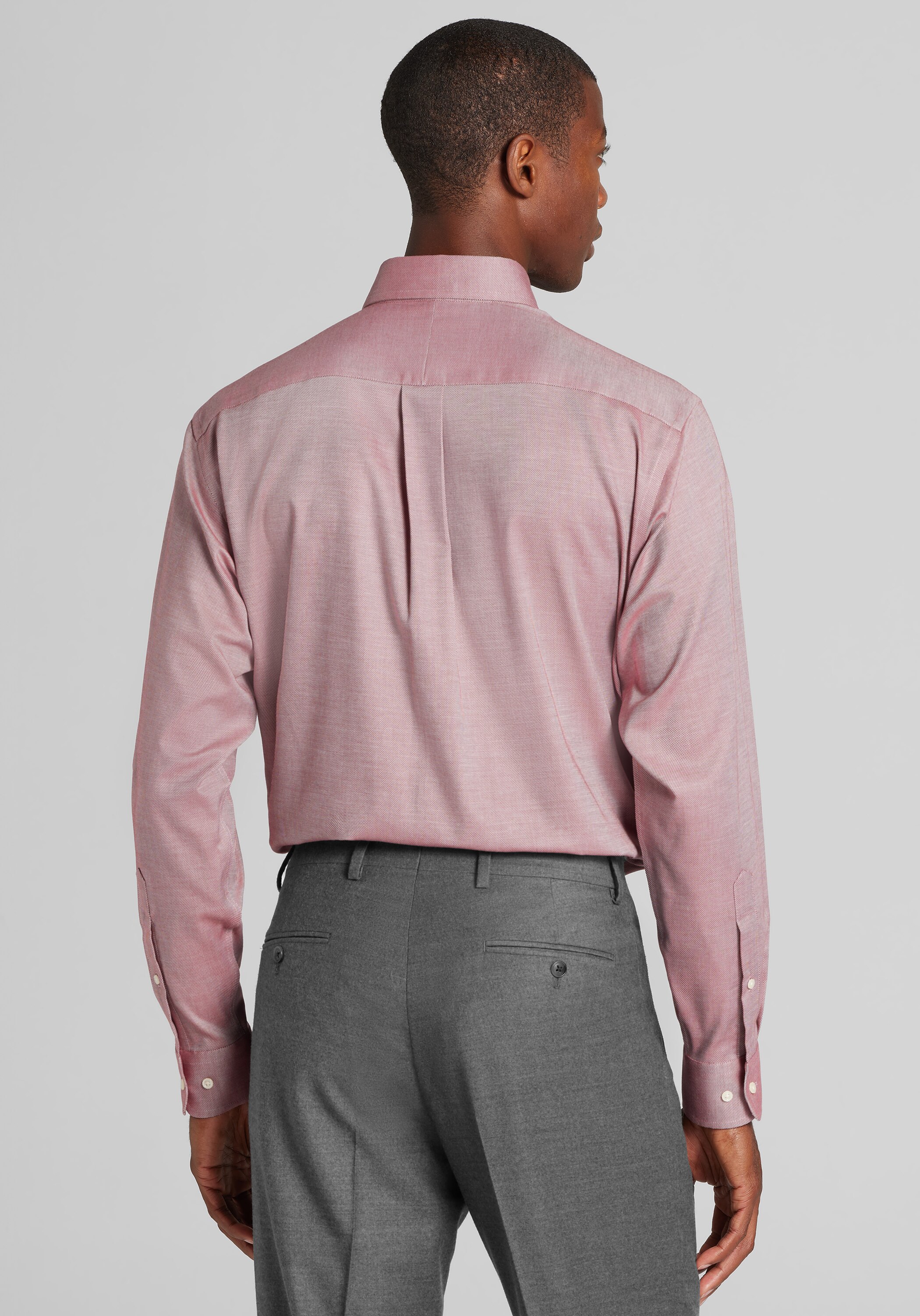 Jos. A. Bank Comfort Stretch Traditional Fit Solid Dress Shirt