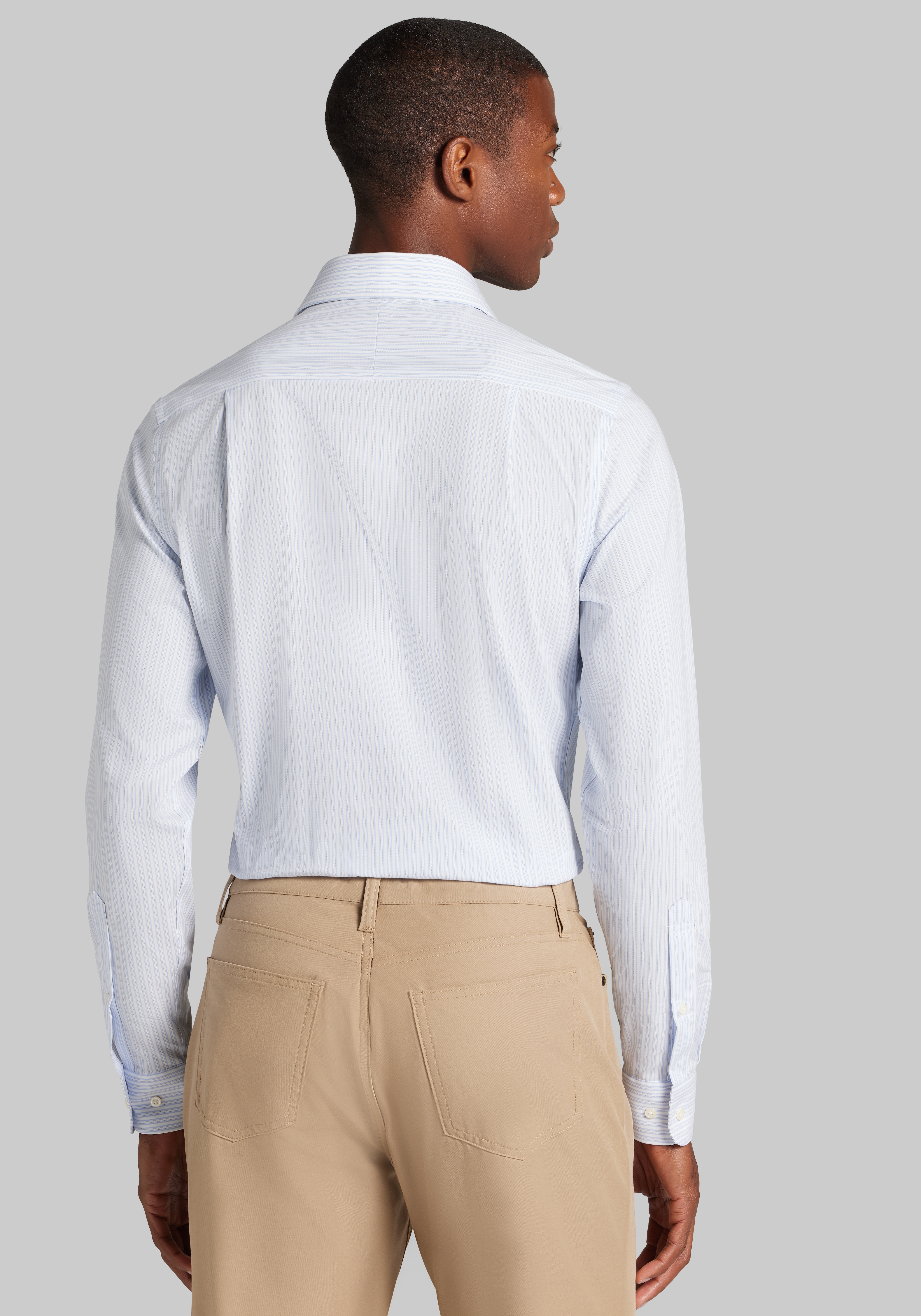 Jos. A. Bank Slim Fit Stripe Comfort Stretch Dress Shirt