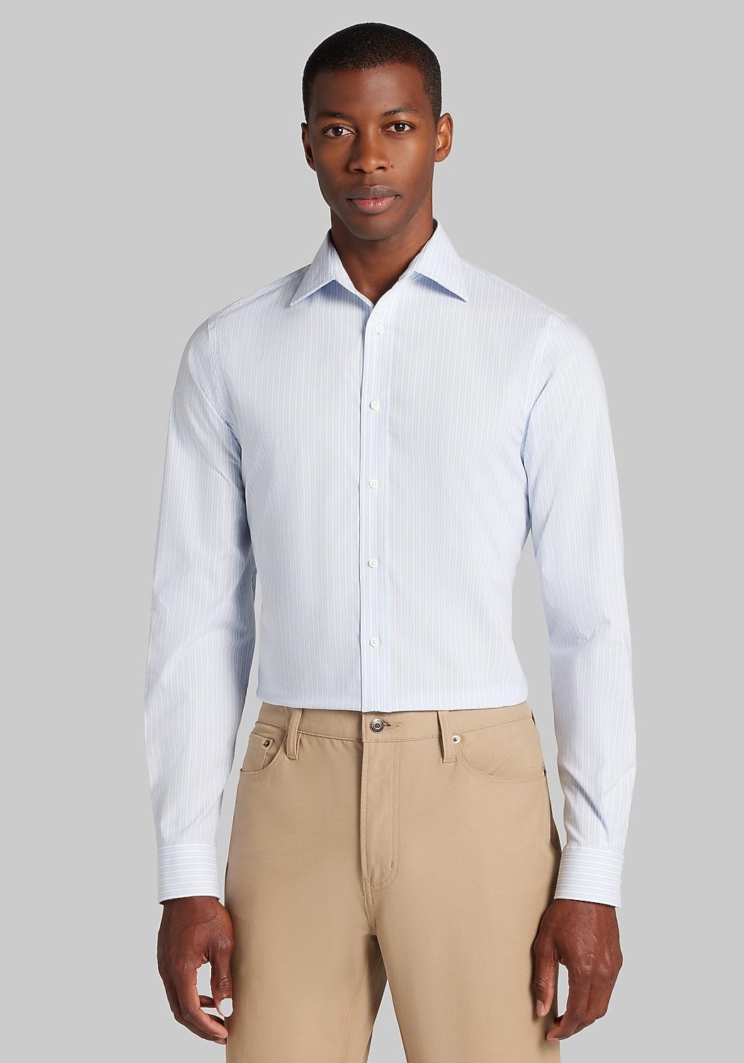 Jos. A. Bank Slim Fit Stripe Comfort Stretch Dress Shirt