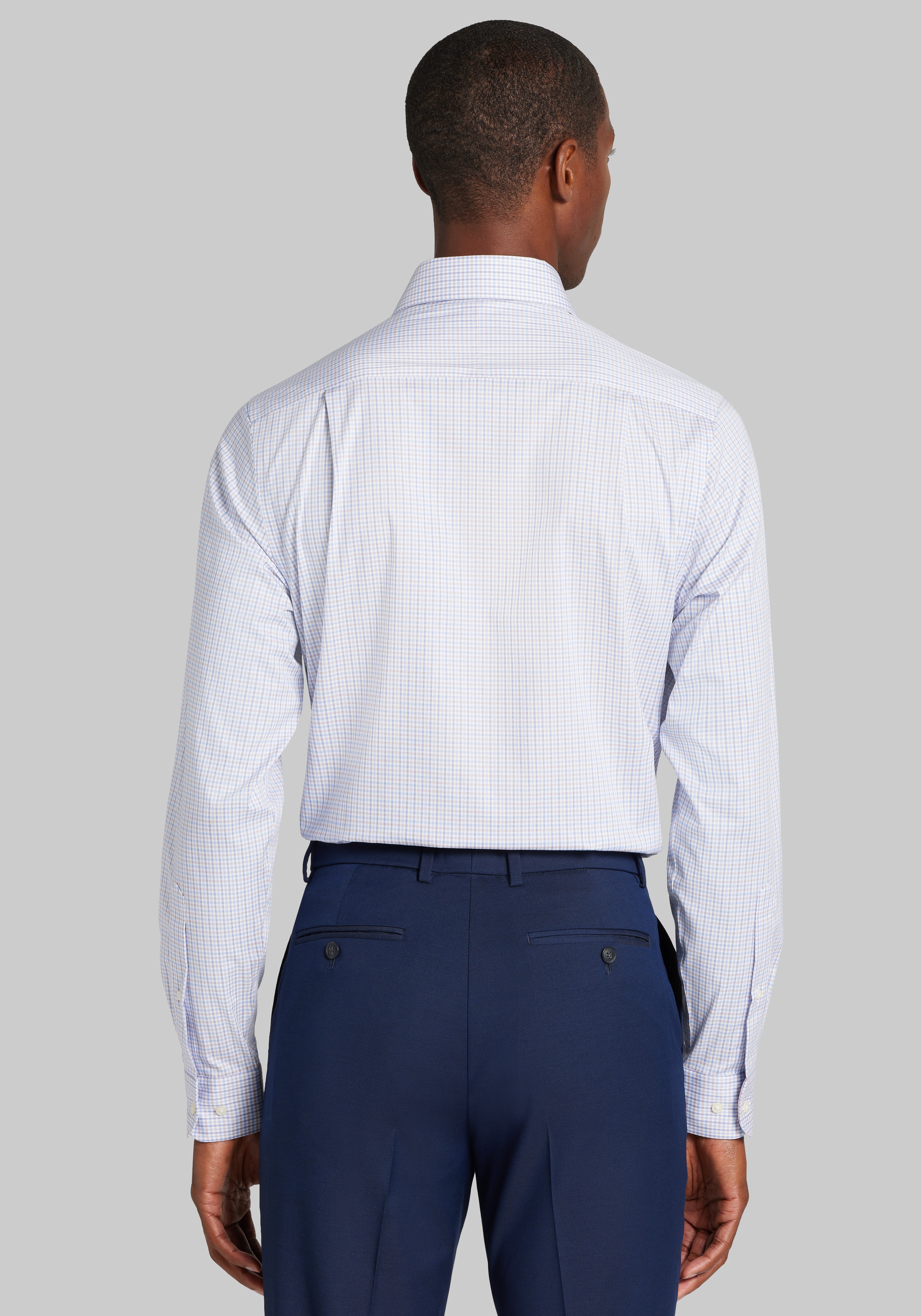 Jos. A. Bank Comfort Stretch Slim Fit Mini Check Dress Shirt