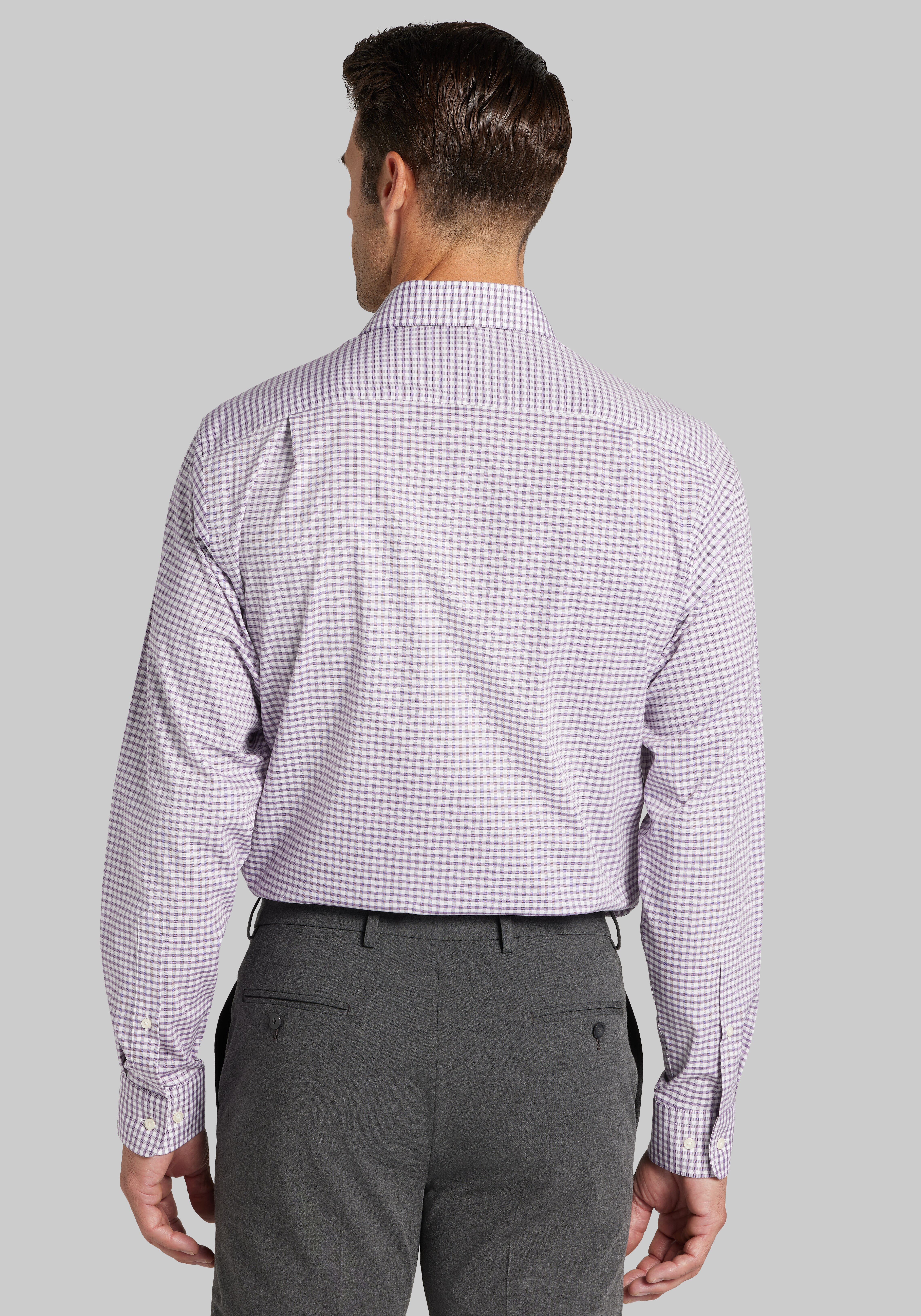Jos. A. Bank Comfort Stretch Tailored Fit Check Dress Shirt