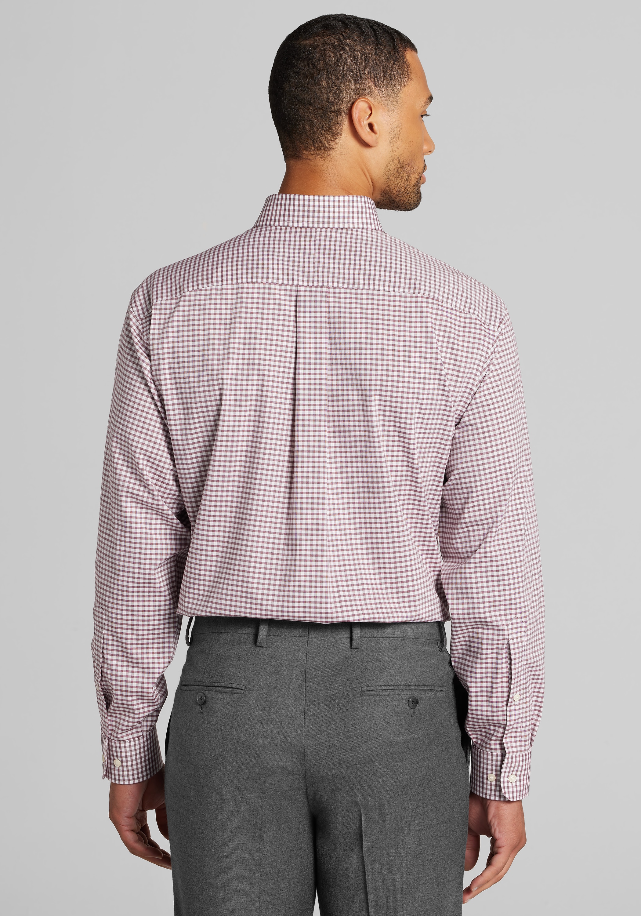 Jos. A. Bank Comfort Stretch Traditional Fit Check Dress Shirt