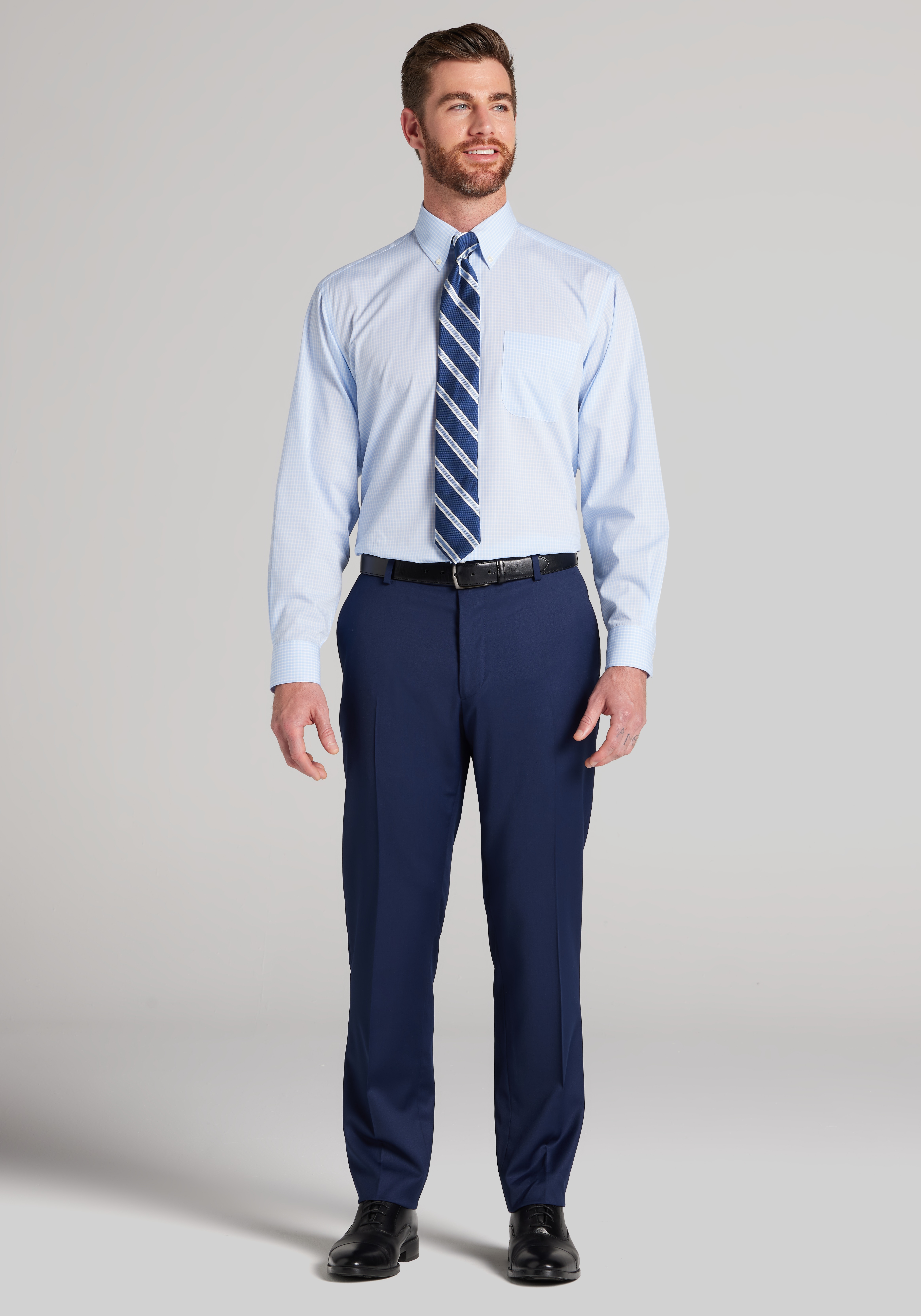 1905 Collection Traditional Fit Check Dress Shirt
