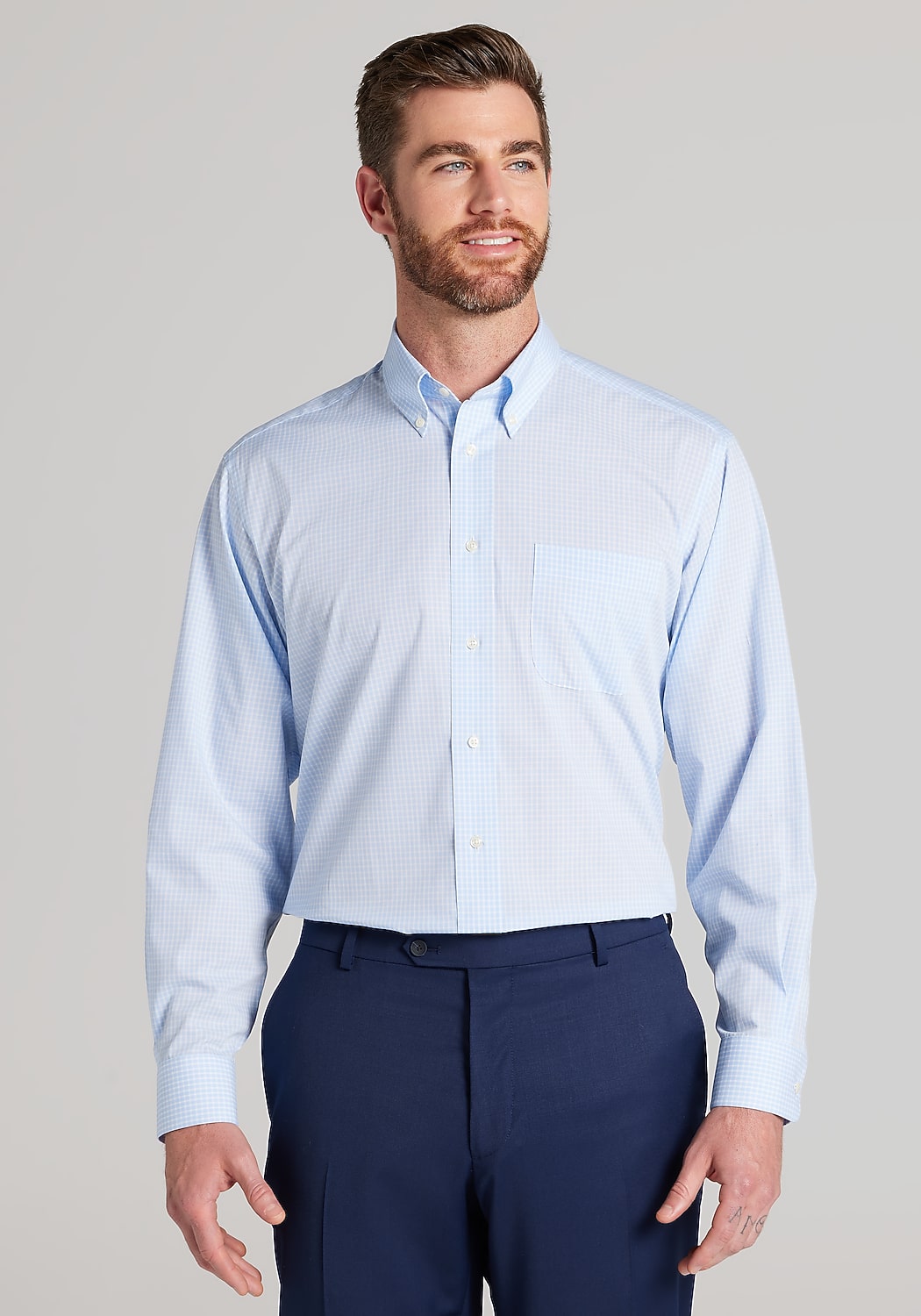 1905 Collection Traditional Fit Check Dress Shirt