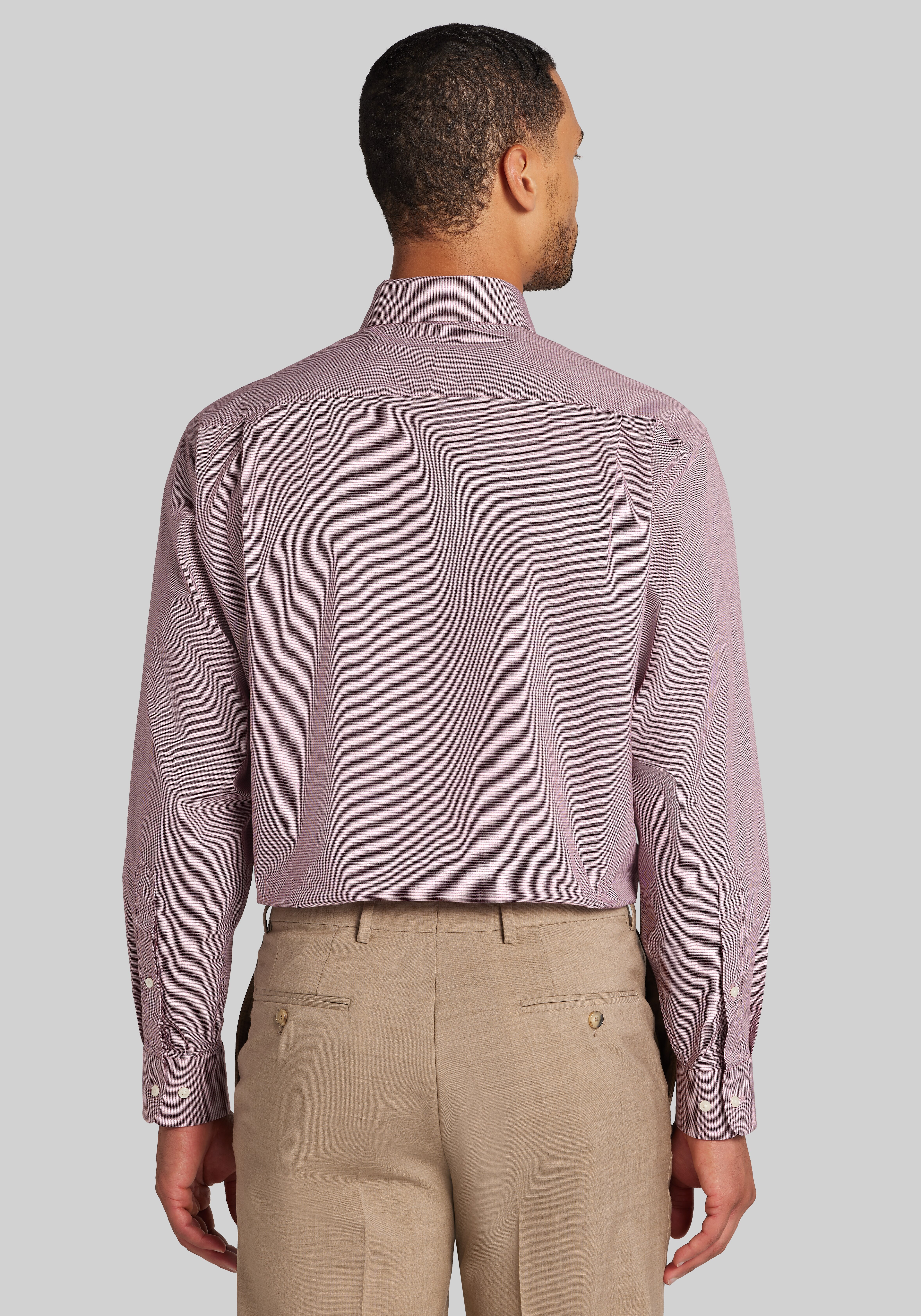 1905 Collection Traditional Fit Mini Houndstooth Dress Shirt