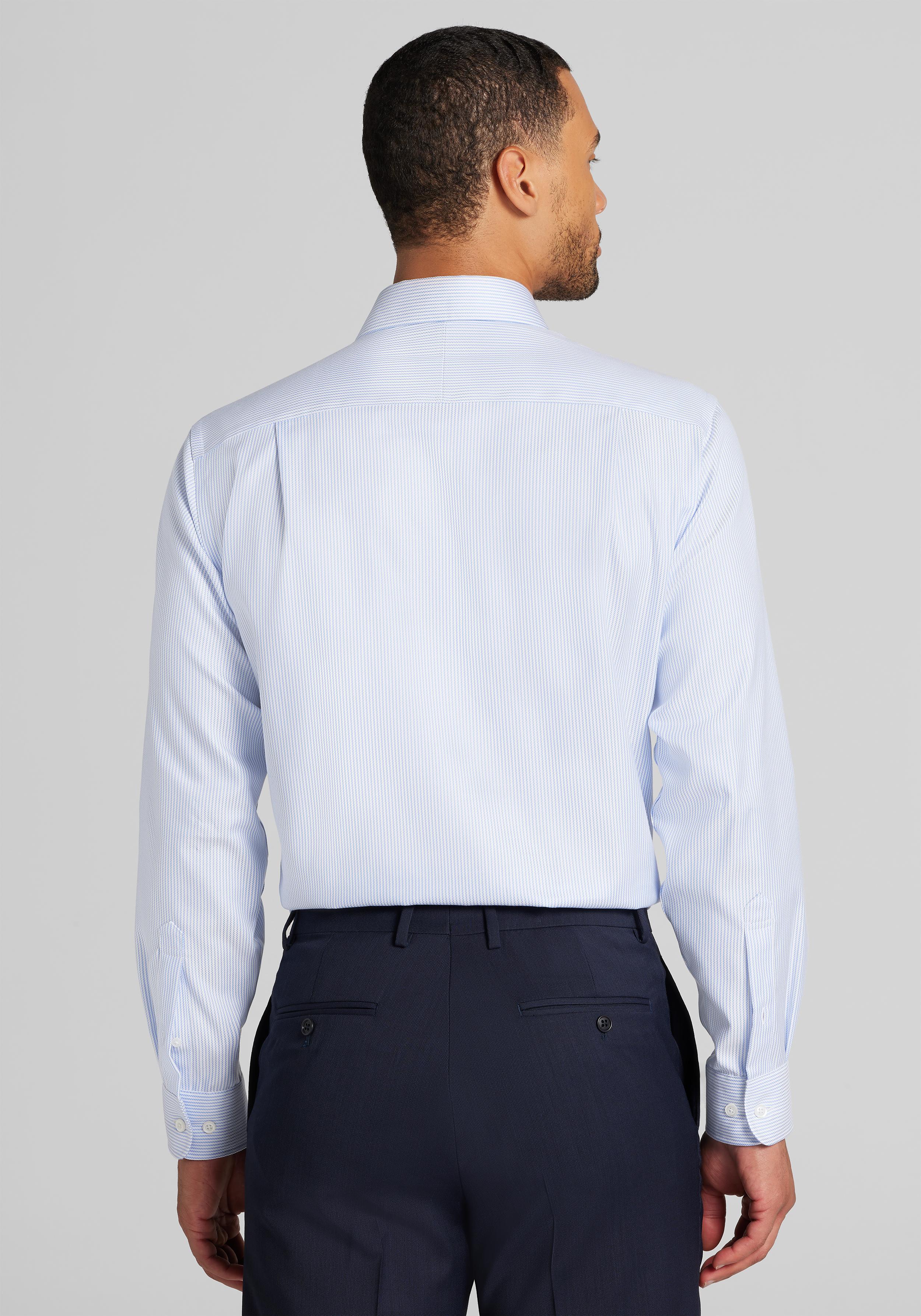 Reserve Tailored Fit Stripe Non-Iron Dress Shirt