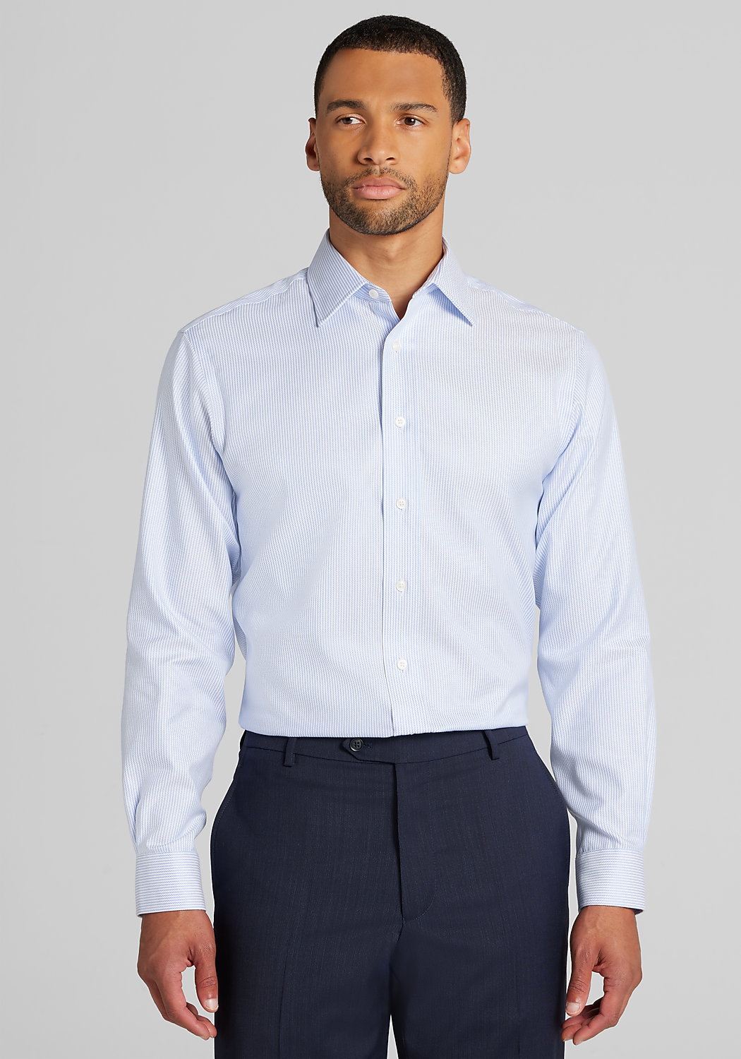 Reserve Tailored Fit Stripe Non-Iron Dress Shirt