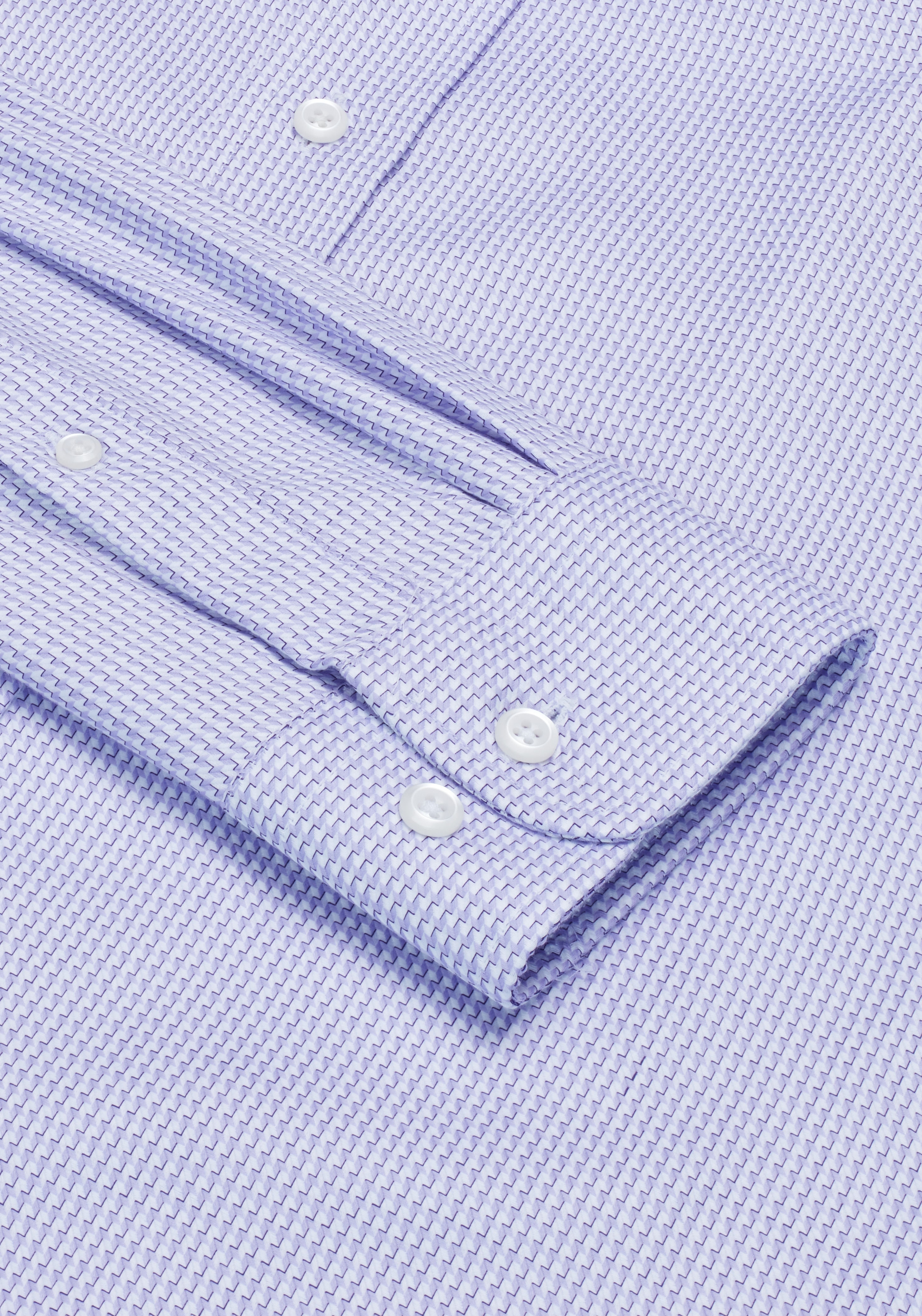 Reserve Collection Tailored Fit Spread Collar Birdseye Dress Shirt