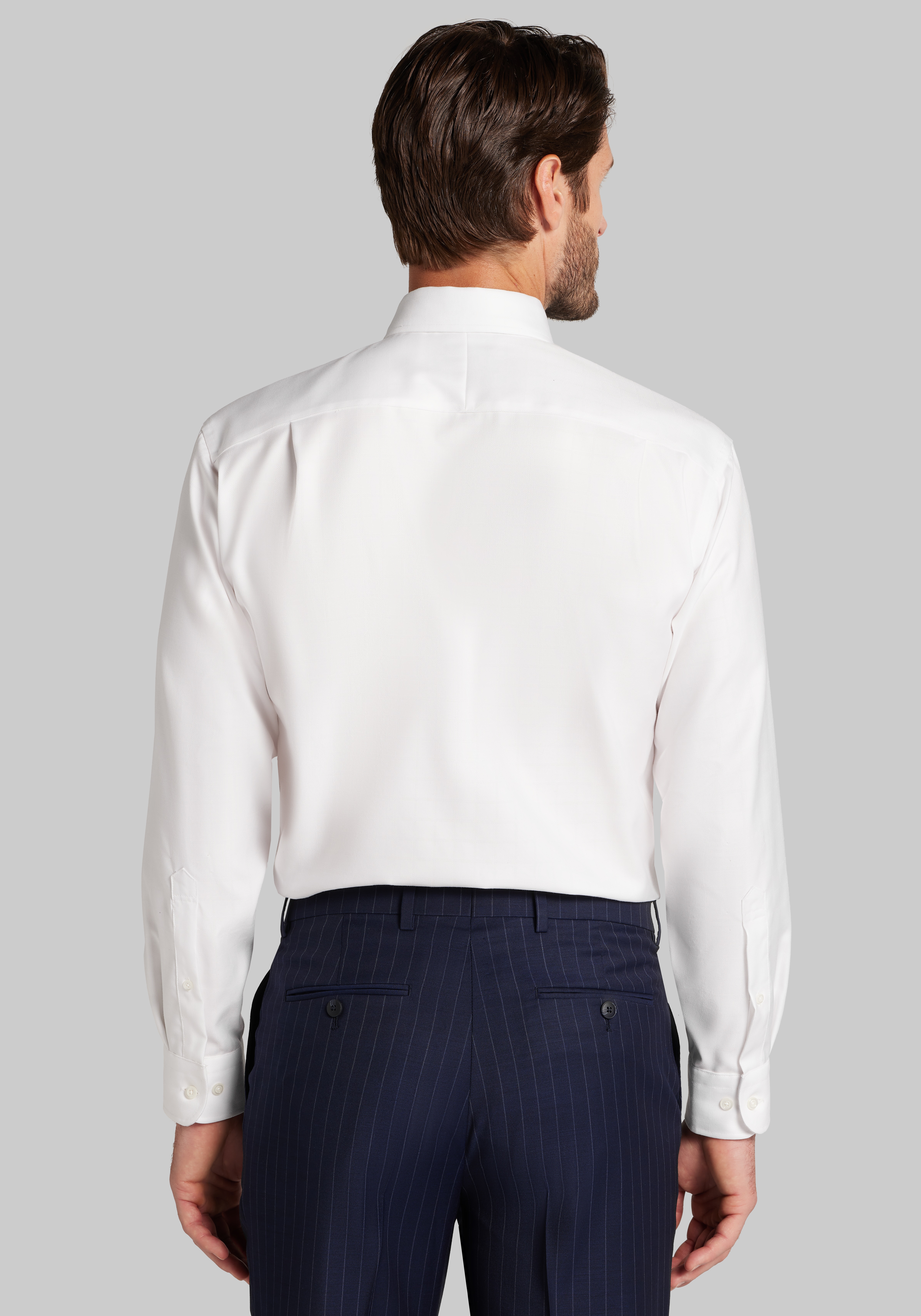 Reserve Collection Traditional Fit Solid Non-Iron Dress Shirt