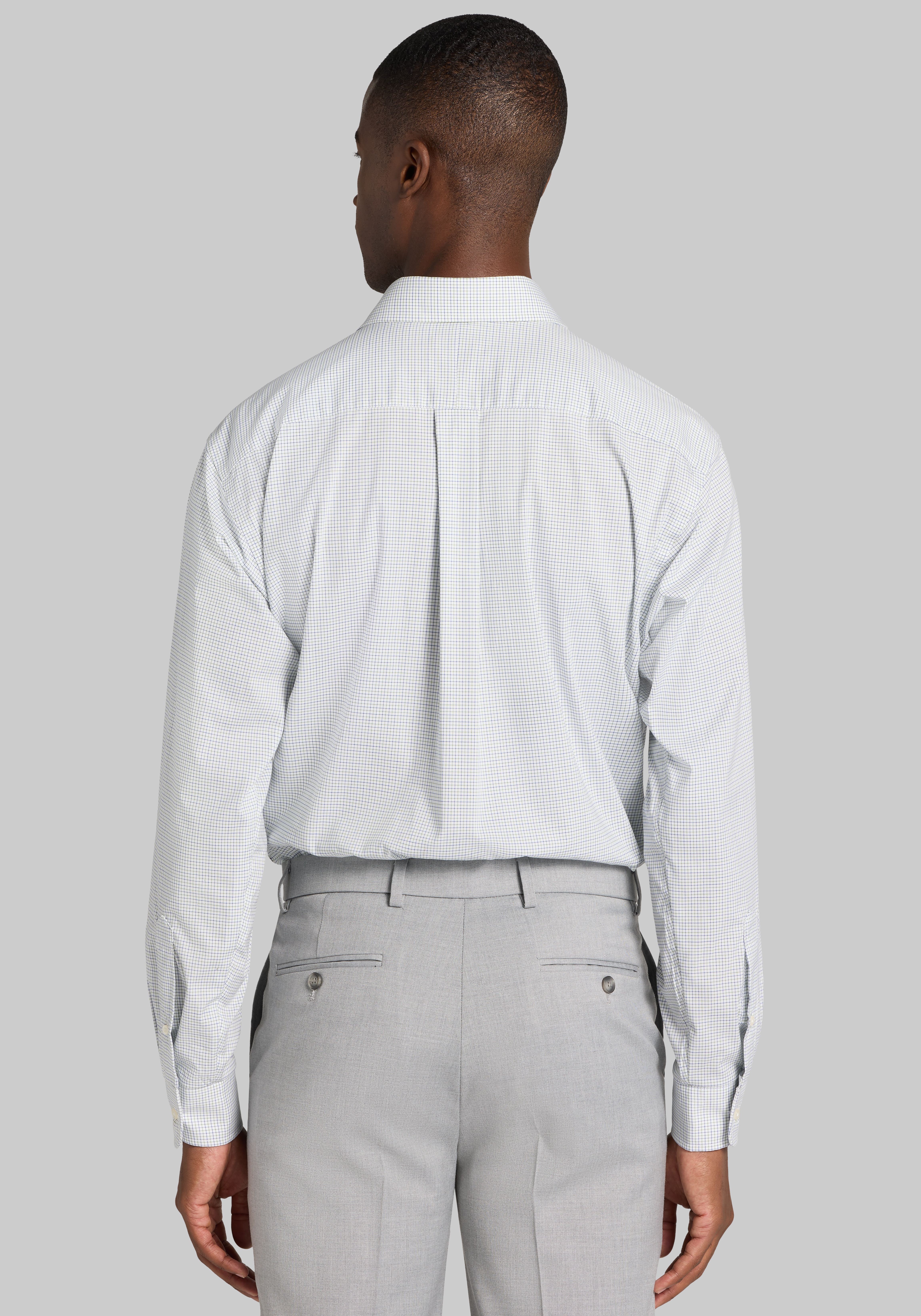 Jos. A. Bank Slim Fit Grid Dress Shirt