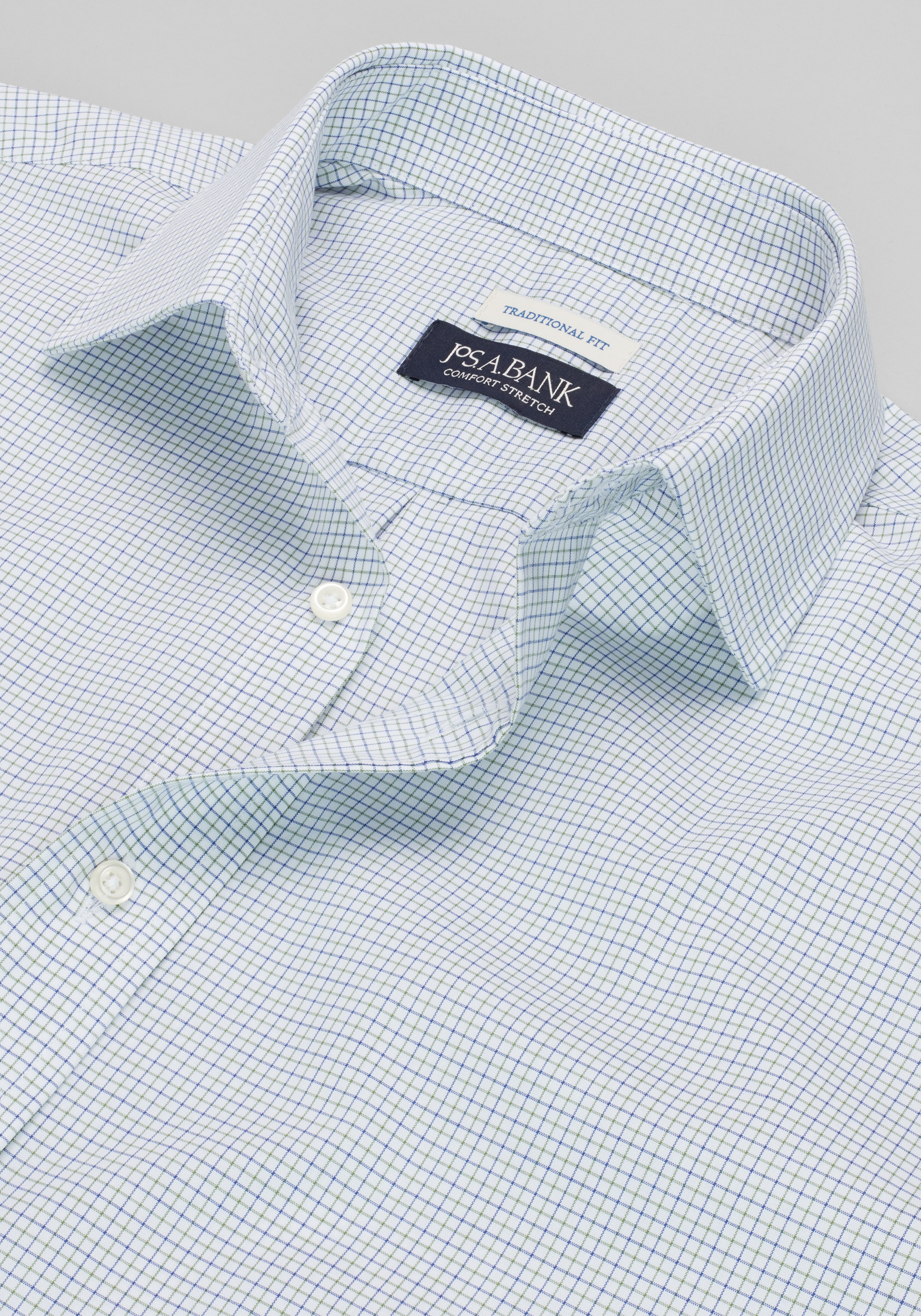 Jos. A. Bank Slim Fit Grid Dress Shirt