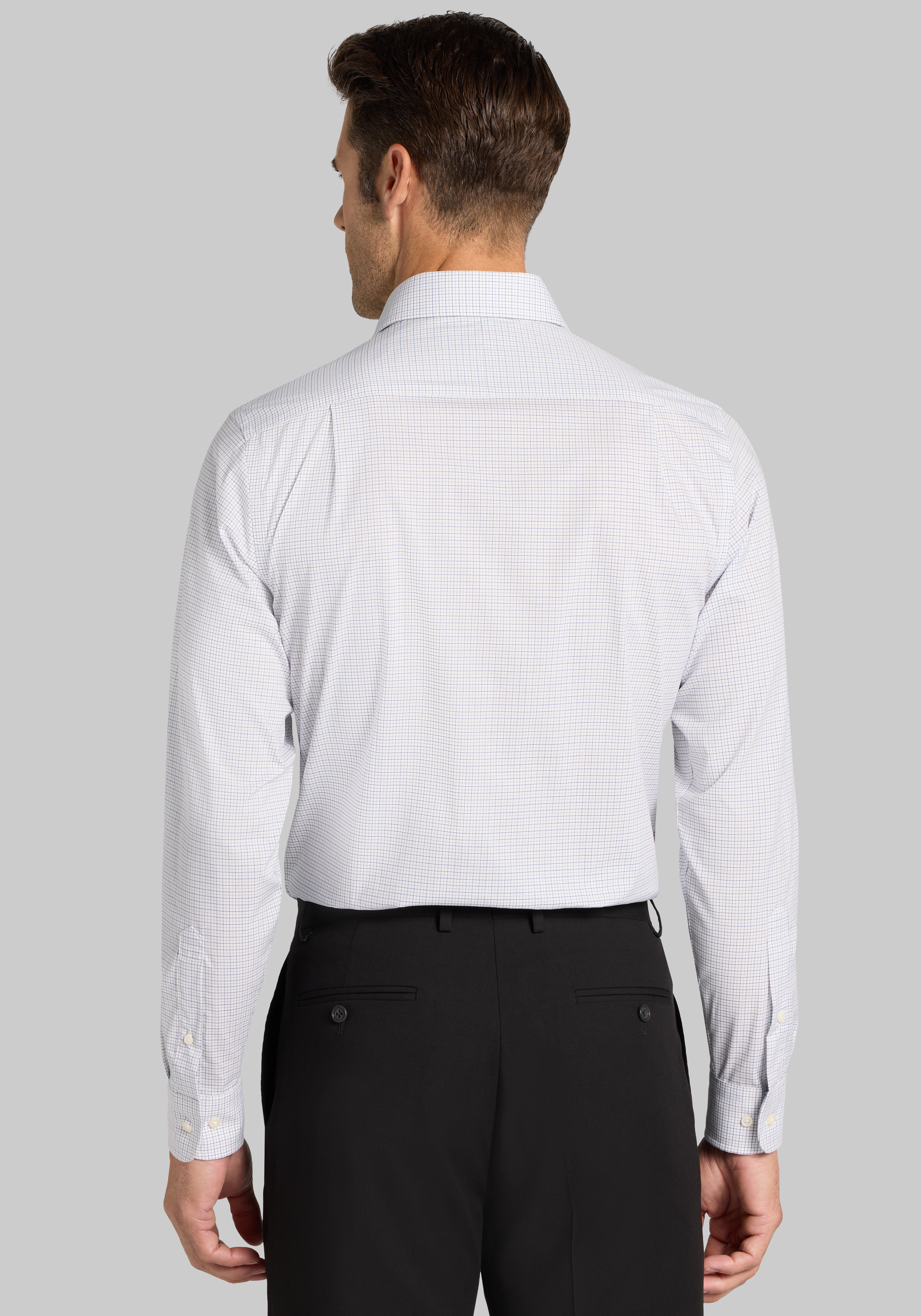 Jos. A. Bank Comfort Stretch Traditional Fit Mini Grid Dress Shirt