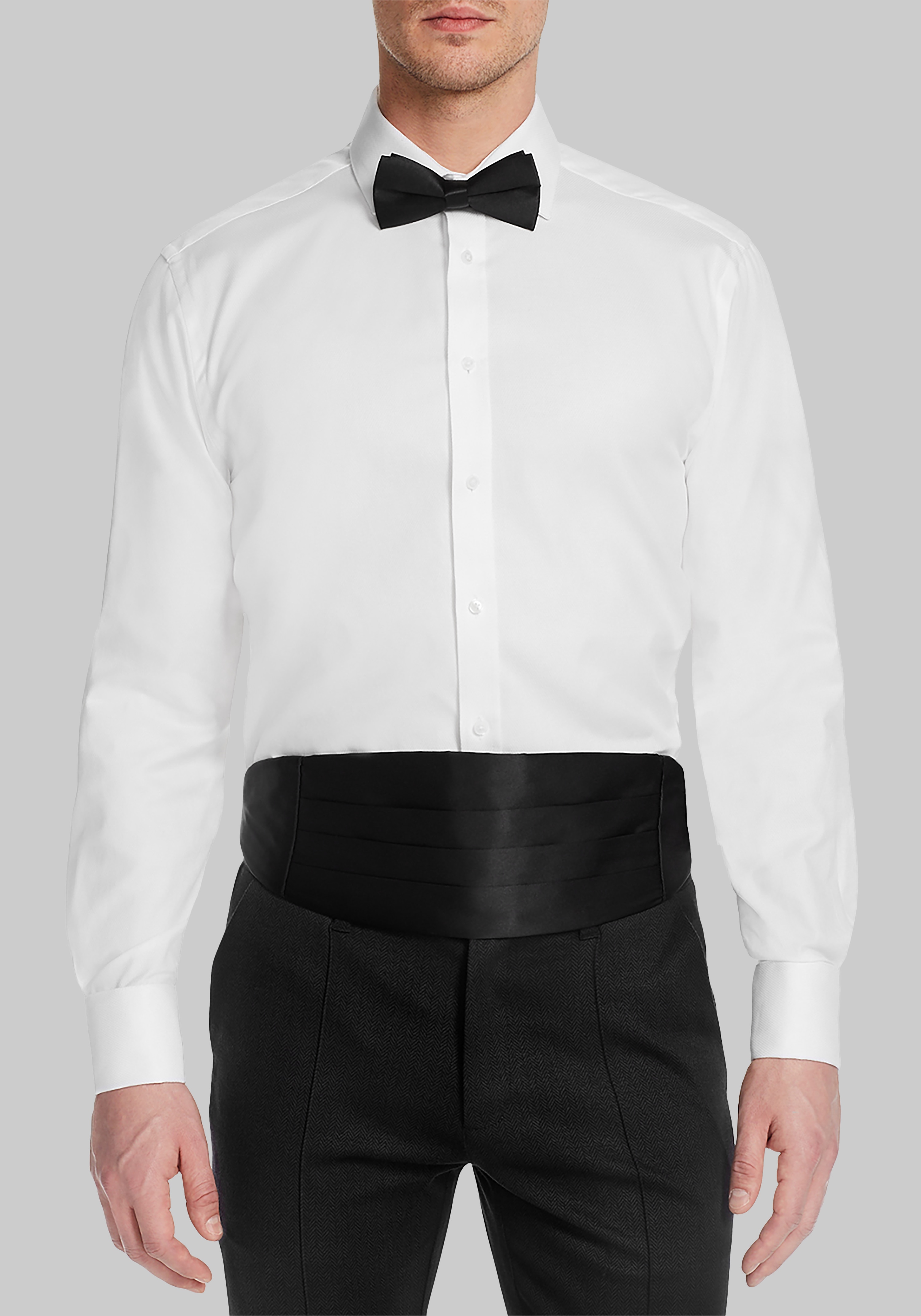 Men's Dress Shirts, Michelsons of London Tailored Fit Pique Formal Dress Shirt - Jos A Bank