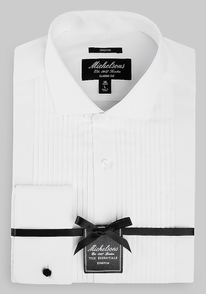 pleated men dress shirt with collar 5 Pleats Tuxedo | Men's Shirts - J. Press Long Sleeve Shirts for Men,