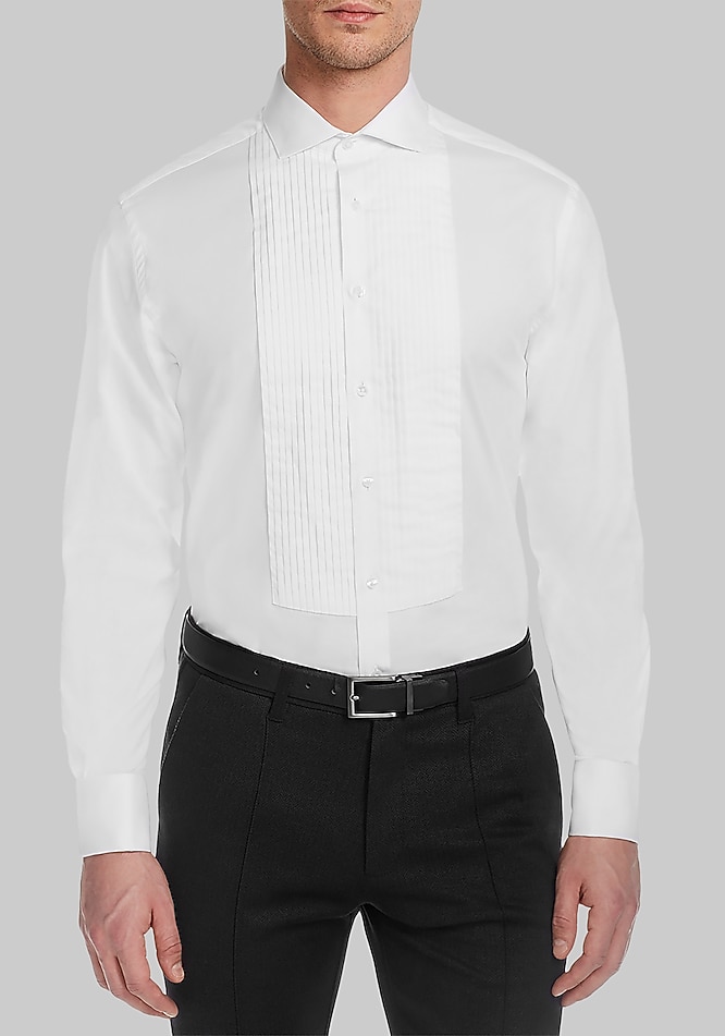 sharp fit dress shirt Boss Men's Mark Sharp Fit Dress Shirt - White