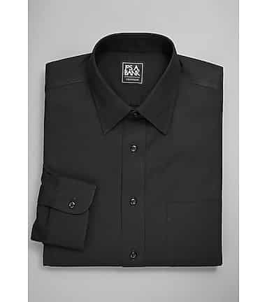 Wrinkle Free Point Collar Dress Shirt - Men's Dress Shirts | JoS