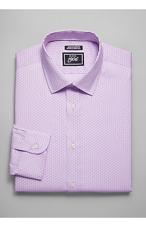 New $120 Club Room 16 32/33 Men'S Slim-Fit Purple Long-Sleeve Button Dress Shirt