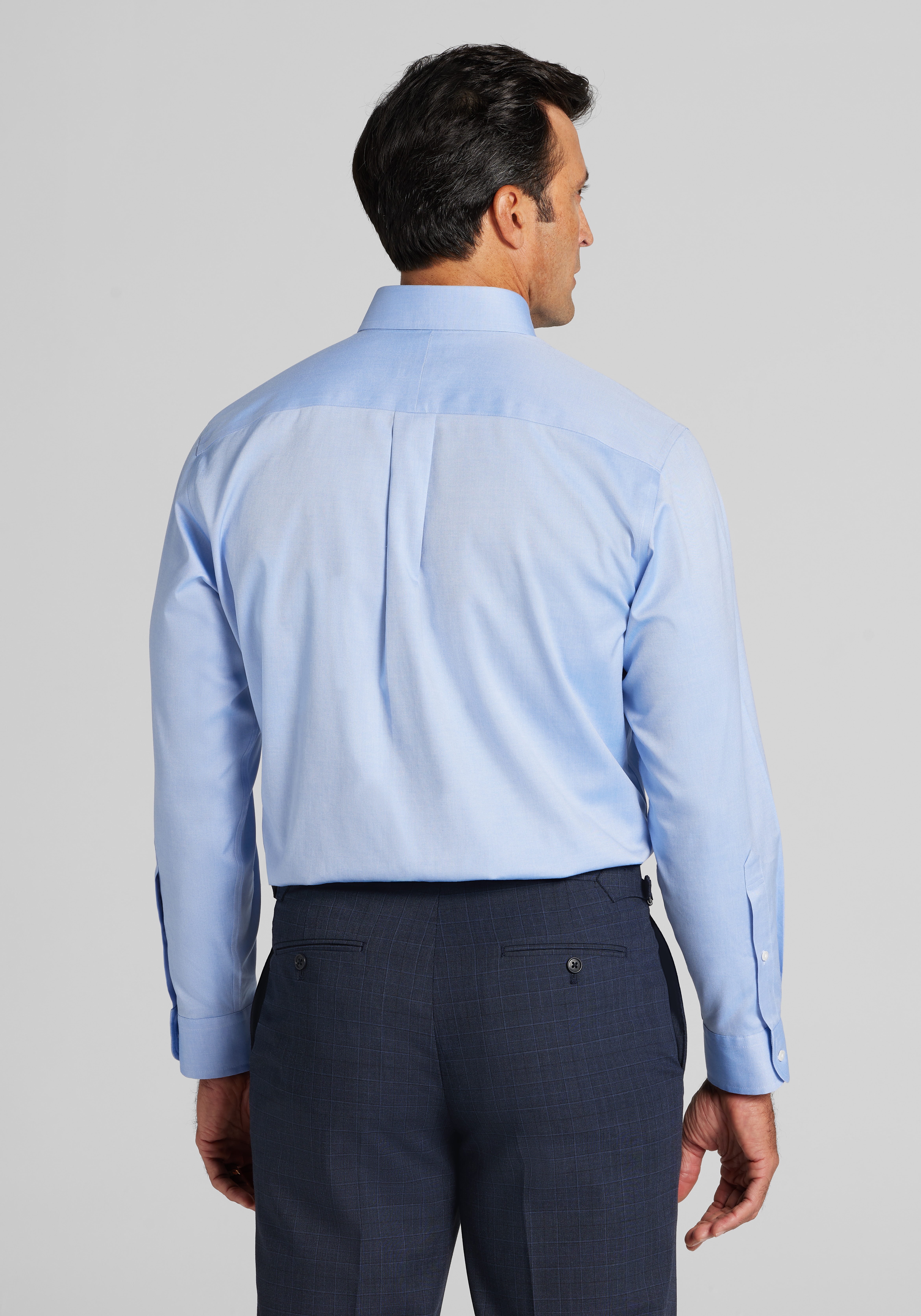 Traveler® Collection Tailored Fit Button-Down Collar Dress Shirt