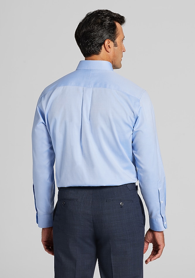 Traveler Collection Tailored Fit Button-Down Collar Dress Shirt -  Missionary Package | Jos A Bank
