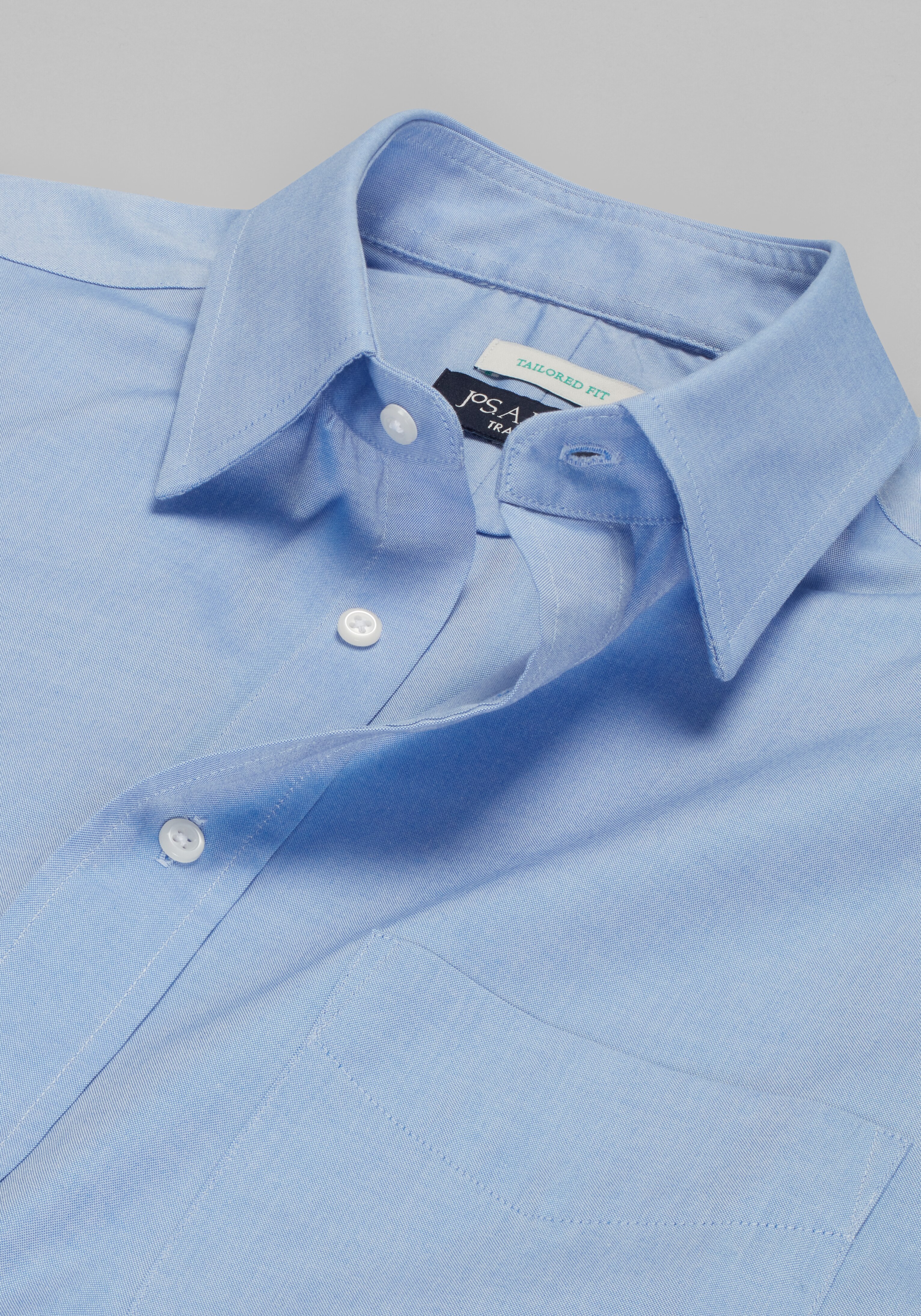 Traveler® Collection Tailored Fit Point Collar Dress Shirt