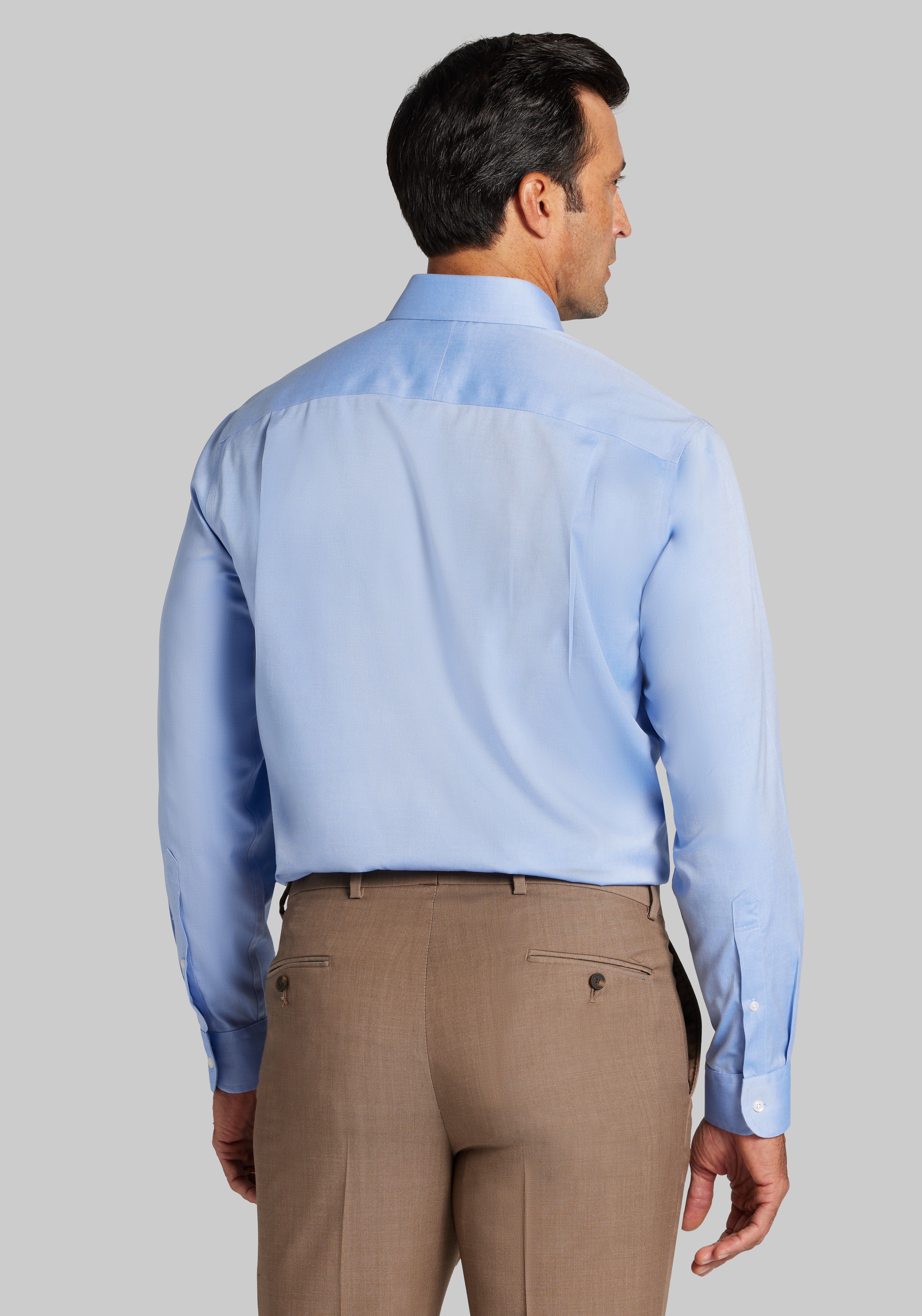 Traveler® Collection Tailored Fit Point Collar Dress Shirt