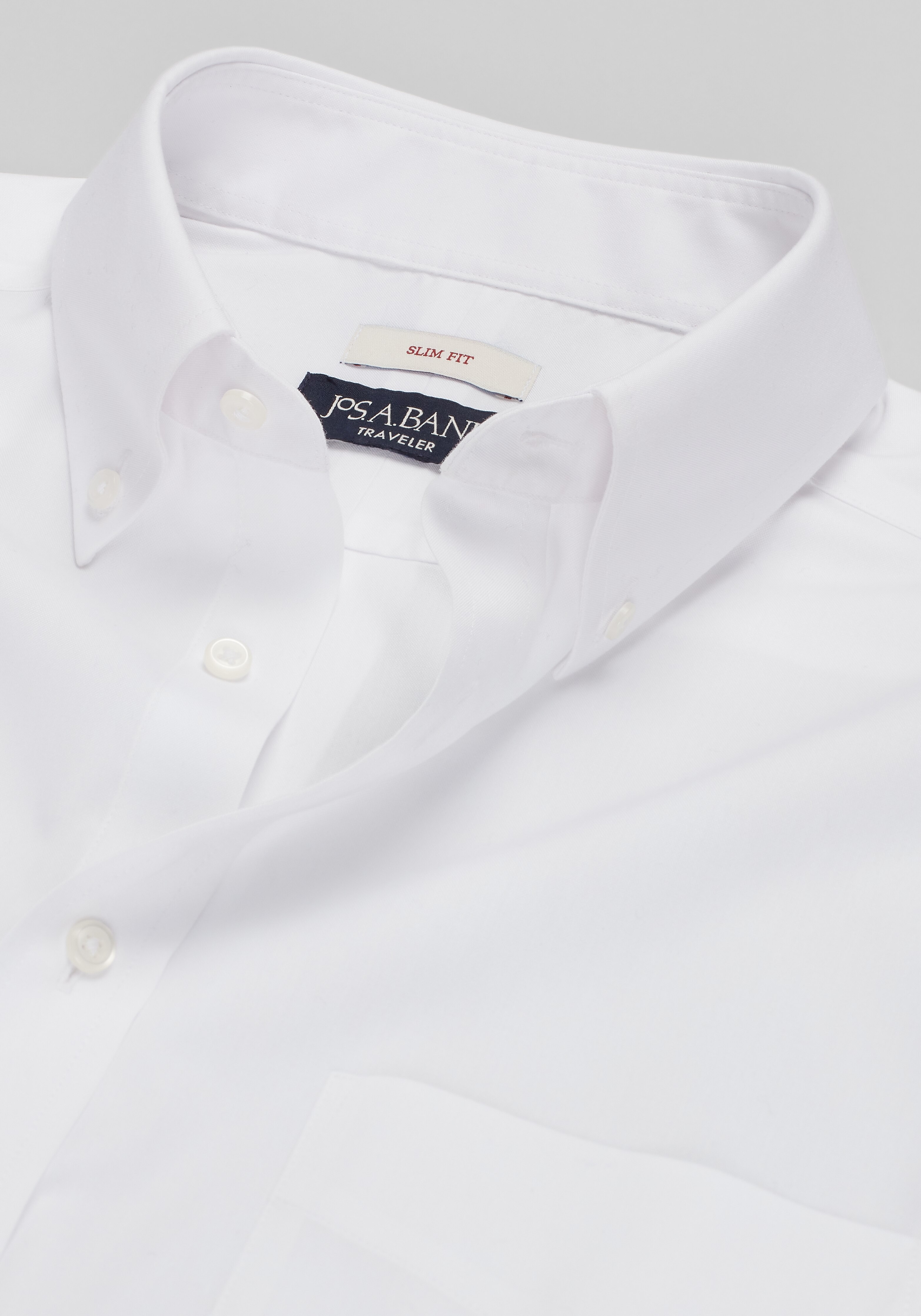 Traveler® Collection Slim Fit Button-Down Collar Solid Dress Shirt