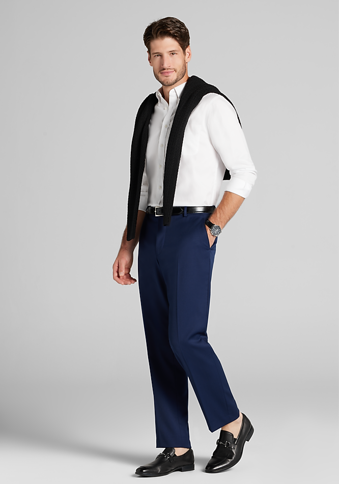 Traveler Collection Slim Fit Button-Down Collar Solid Dress Shirt - Gifts  for Dad | Jos A Bank