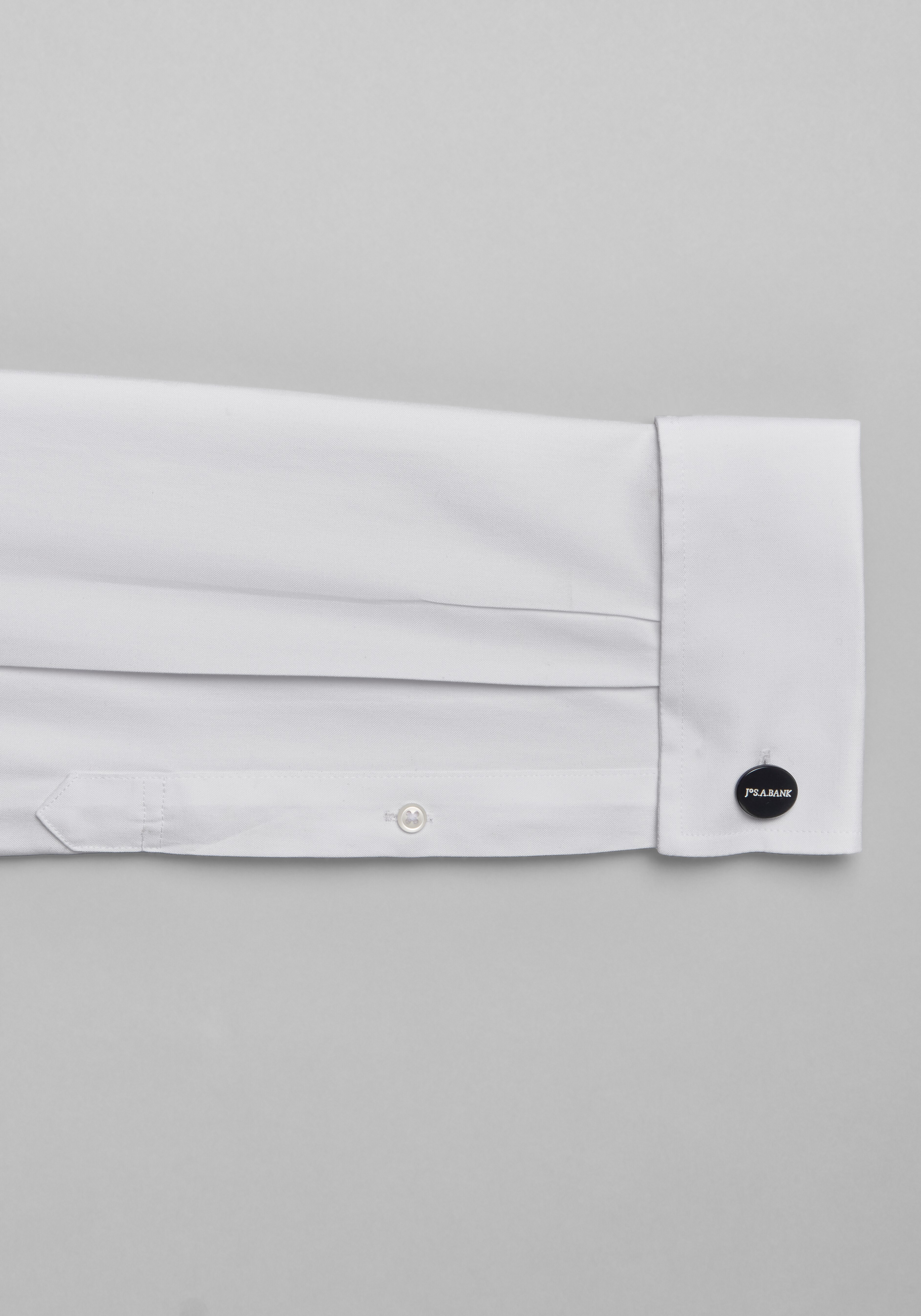 Traveler® Collection Slim Fit Spread Collar French Cuff Solid Dress Shirt