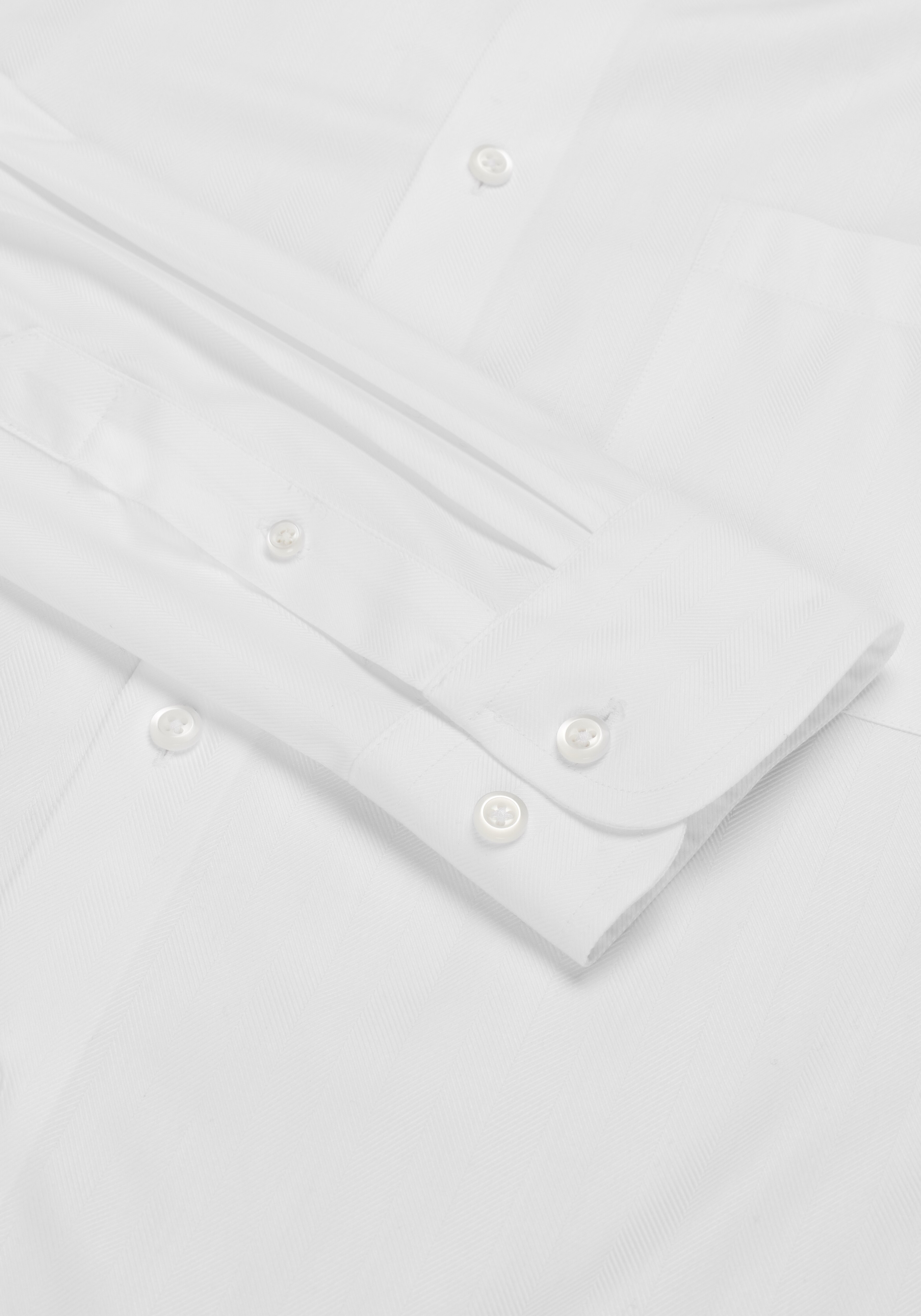 Reserve Collection Slim Fit Spread Collar Herringbone Dress Shirt