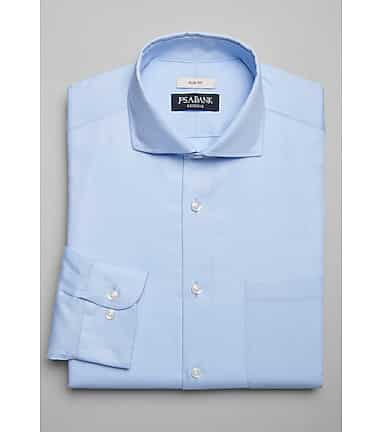 White cutaway collar dress shirt store