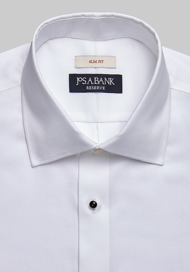 Reserve Collection Slim Fit Spread Collar French Cuff Formal Dress Shirt -  Reserve Dress Shirts | Jos A Bank