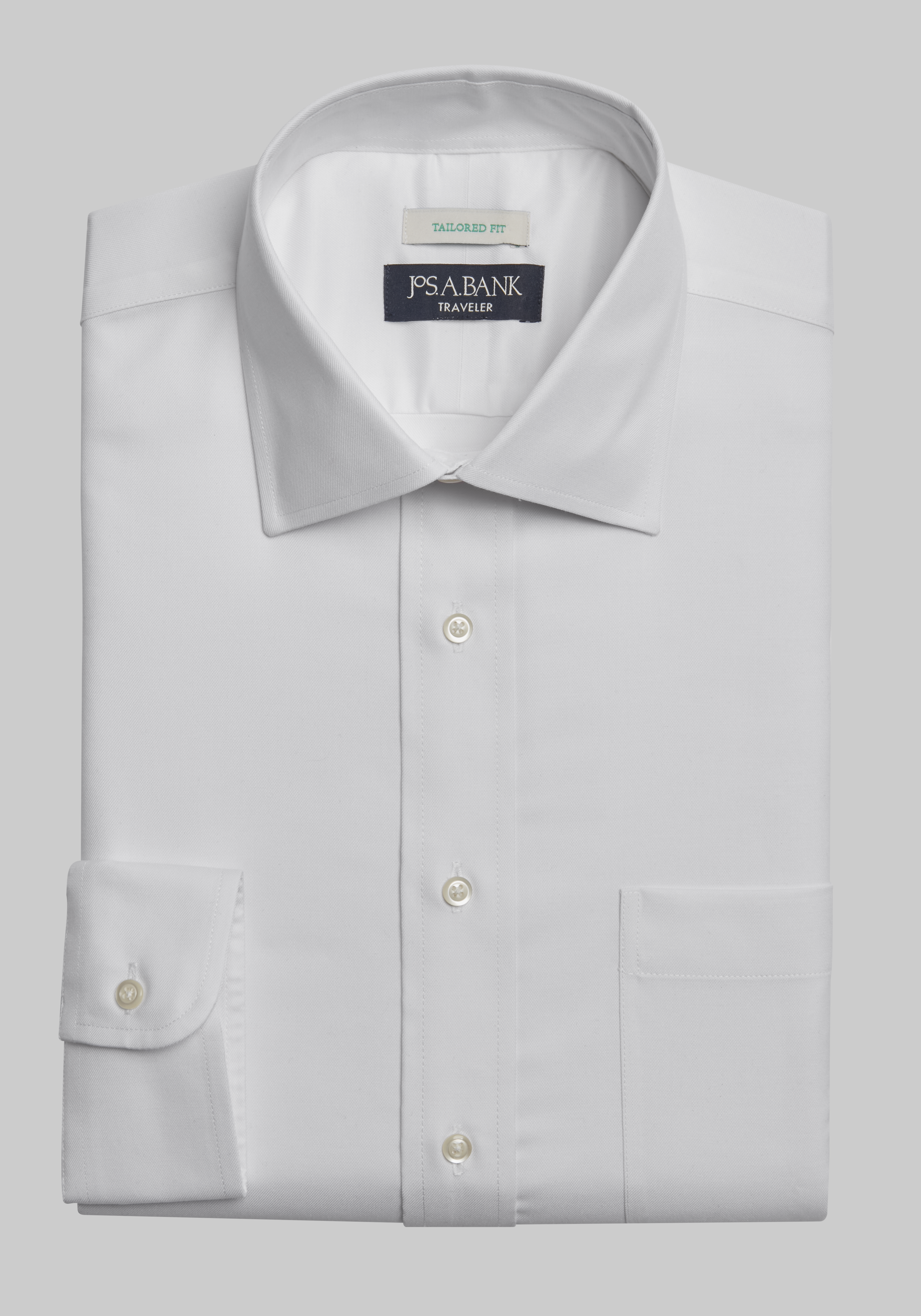 Tailored-Fit Dress Shirt with Micro Diamond Pattern