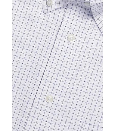 Traveler Collection Tailored Fit Button-Down Collar Grid Dress Shirt
